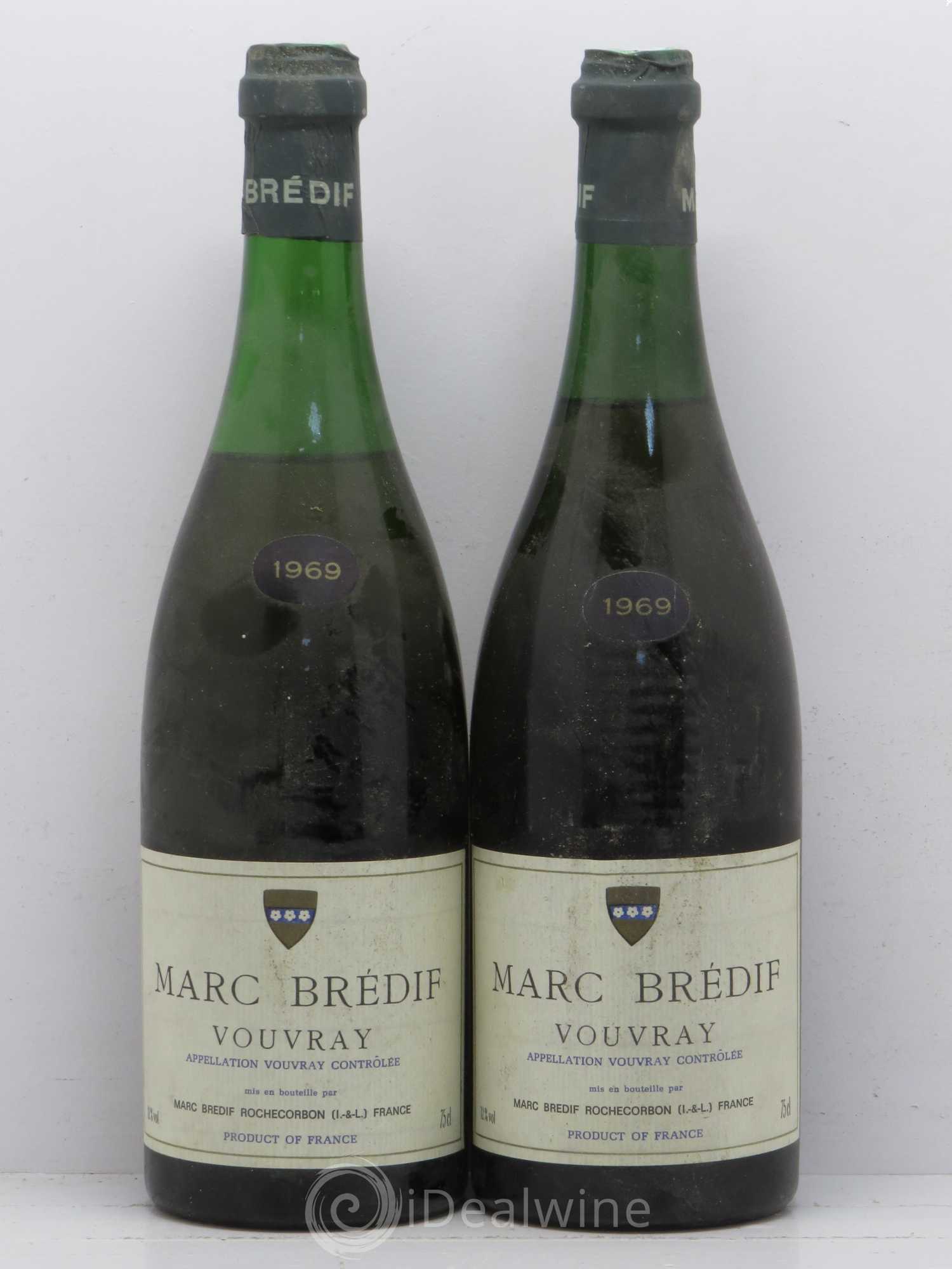 Vouvray Marc Bredif (sans prix de réserve) 1969 - Lotto di 2 bottiglie - 0