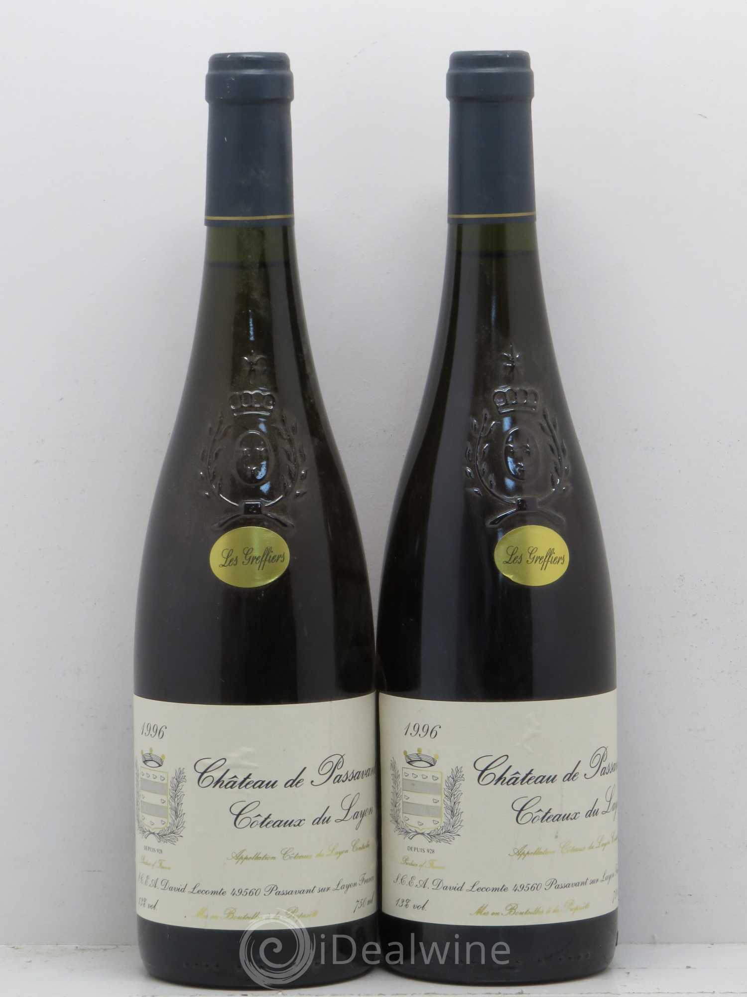 Coteaux du Layon Château De Passavant Les Greffiers D. Lecomte 1996 - Lot de 5 bouteilles - 2