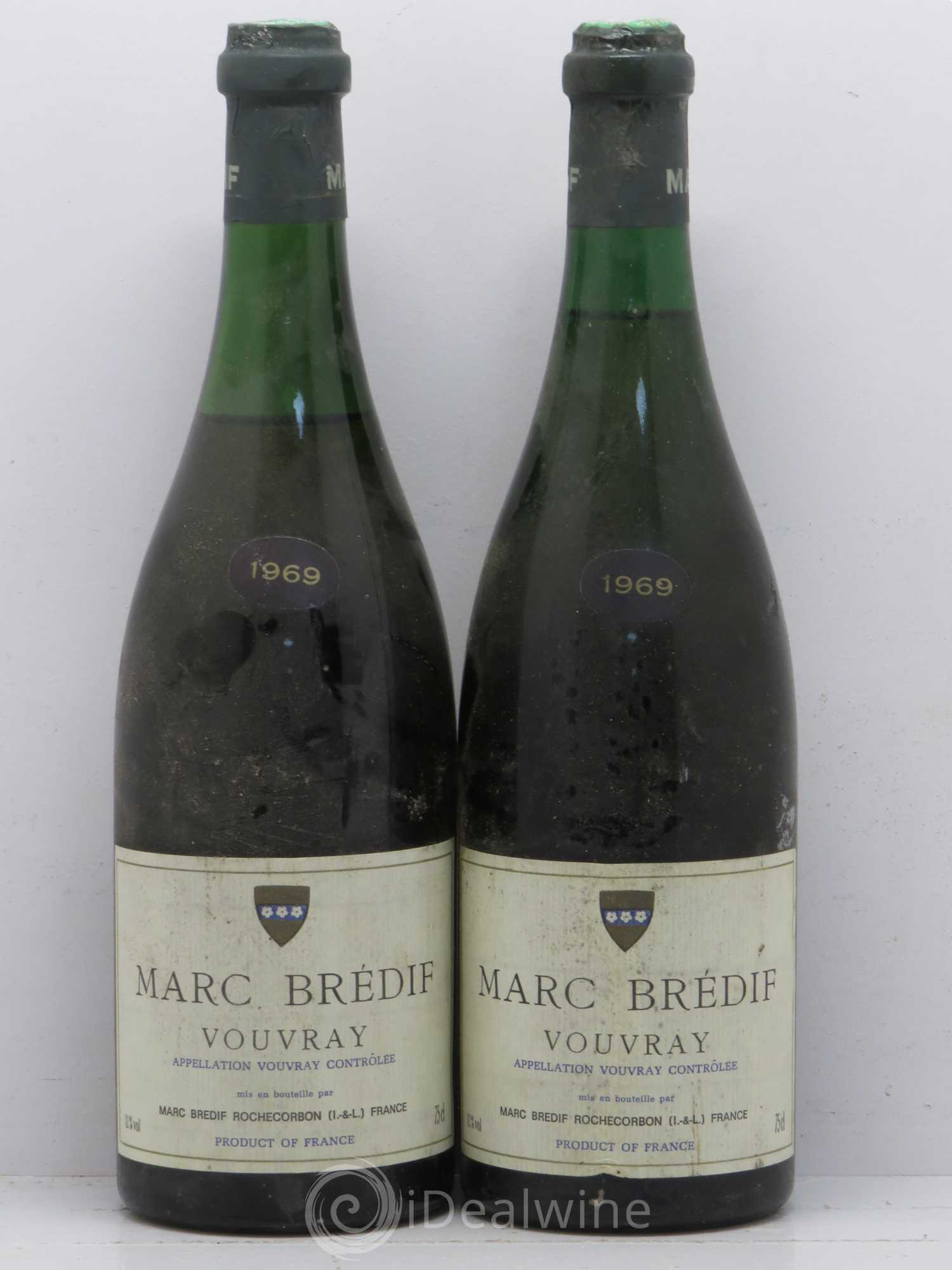 Vouvray Marc Bredif (sans prix de réserve) 1969 - Lotto di 2 bottiglie - 0