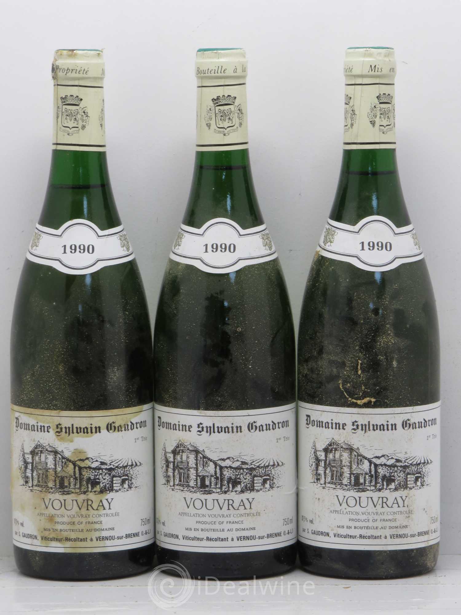 Vouvray Premiere Trie Sylvain Gaudron (sans prix de réserve) 1990 - Lotto di 6 bottiglie - 2