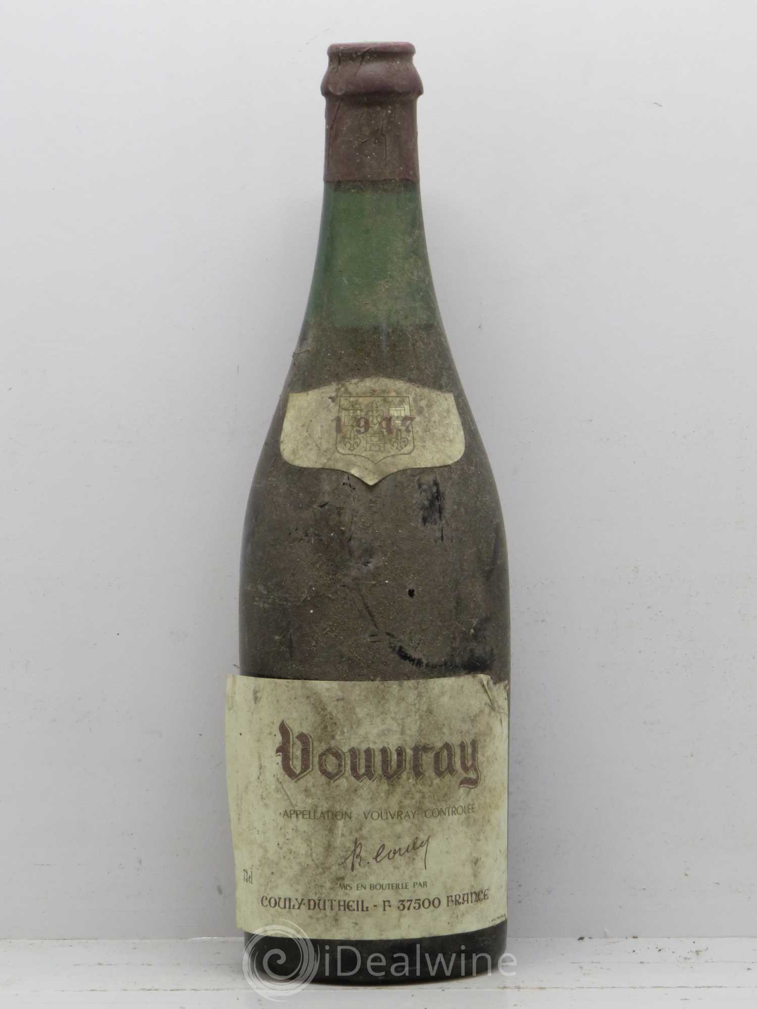 Vouvray Caves Couly (sans prix de réserve) 1947 - Posten von 1 Flasche - 0
