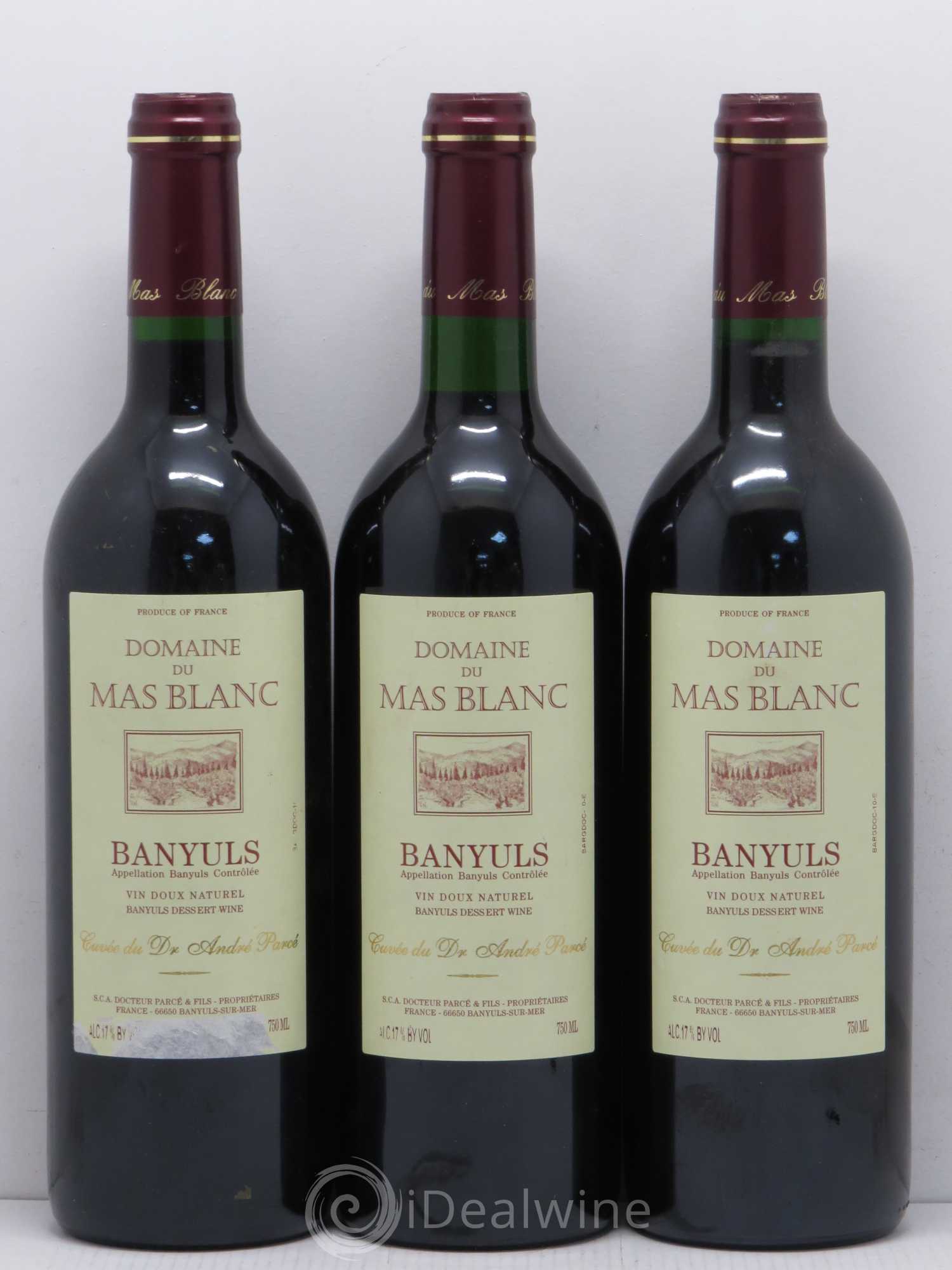 Banyuls Cuvée du Docteur Parce - Posten von 3 Flaschen - 0