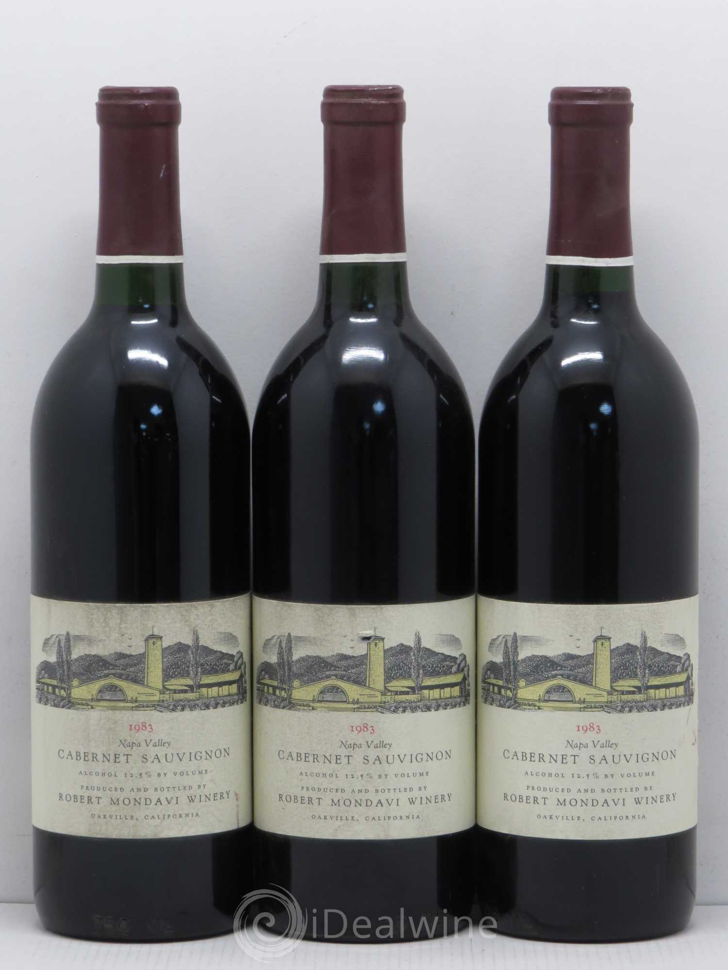 USA Cabernet Sauvignon - Napa Valley - Robert Mondavi 1983 - Posten von 3 Flaschen - 0