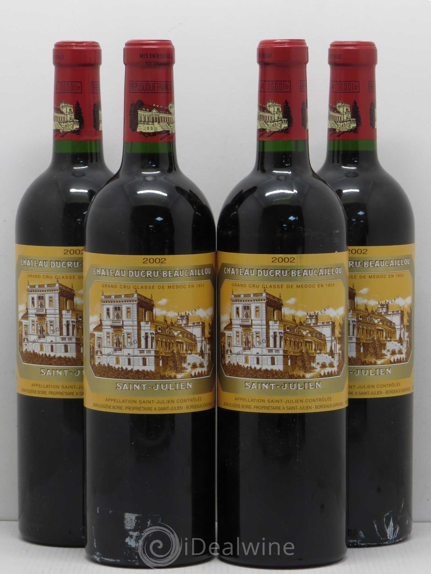 Château Ducru Beaucaillou 2ème Grand Cru Classé 2002 - Lot de 4 bouteilles - 0