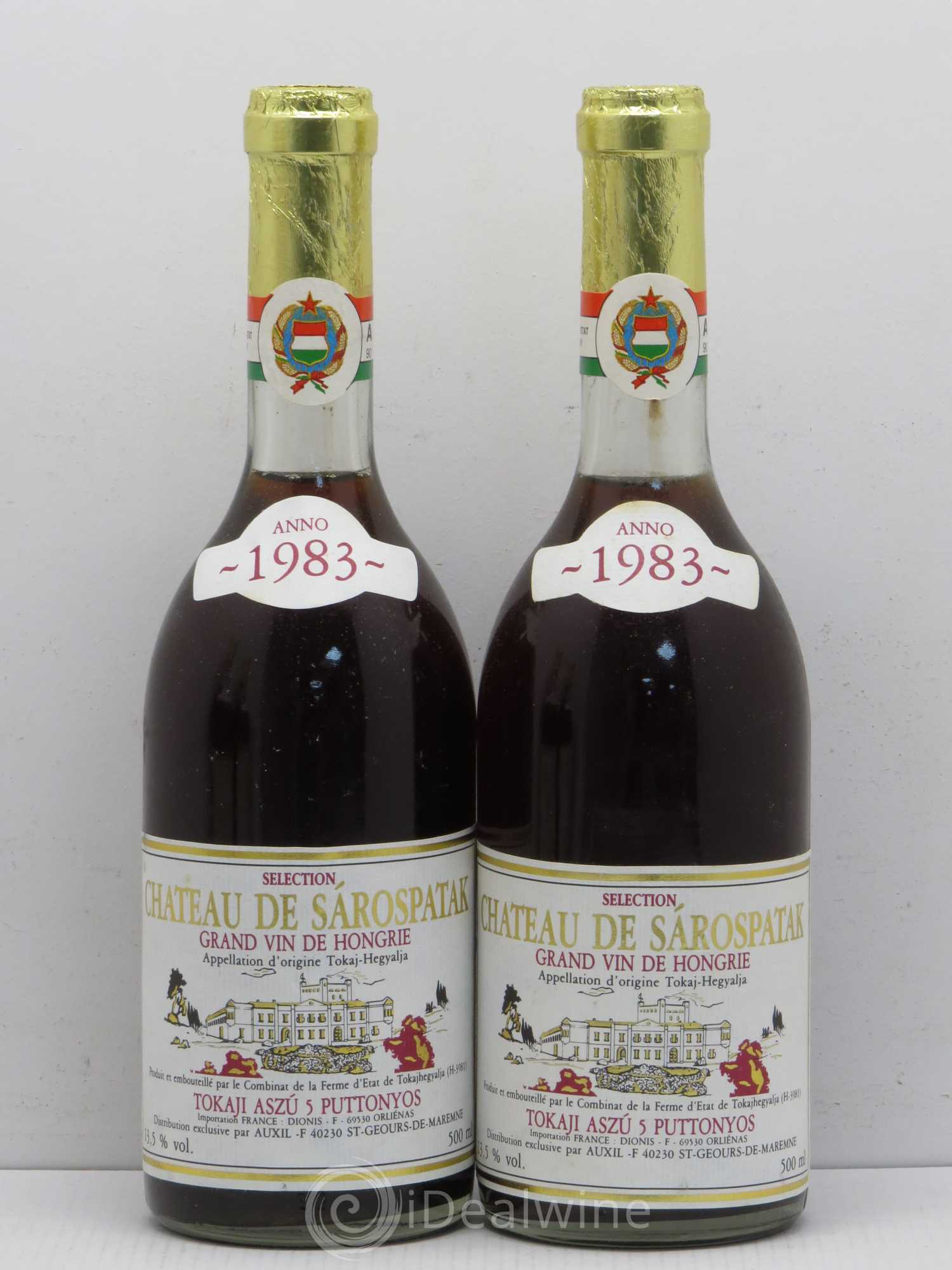 Tokaji Aszu 5 Puttonyos - Château de Sarospatak 1983 - Lotto di 2 bottiglie - 0