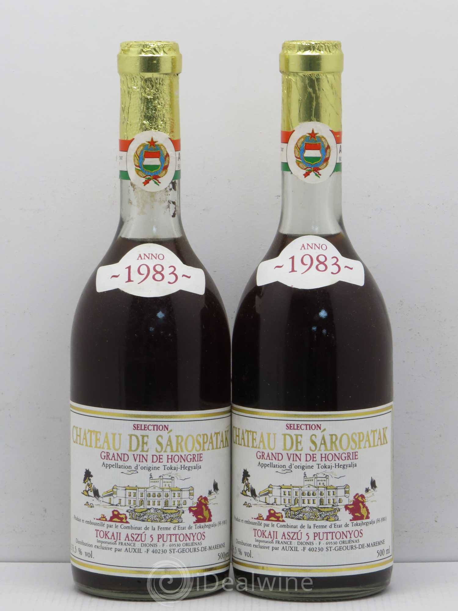 Tokaji Aszu 5 Puttonyos - Château de Sarospatak 1983 - Lotto di 2 bottiglie - 0