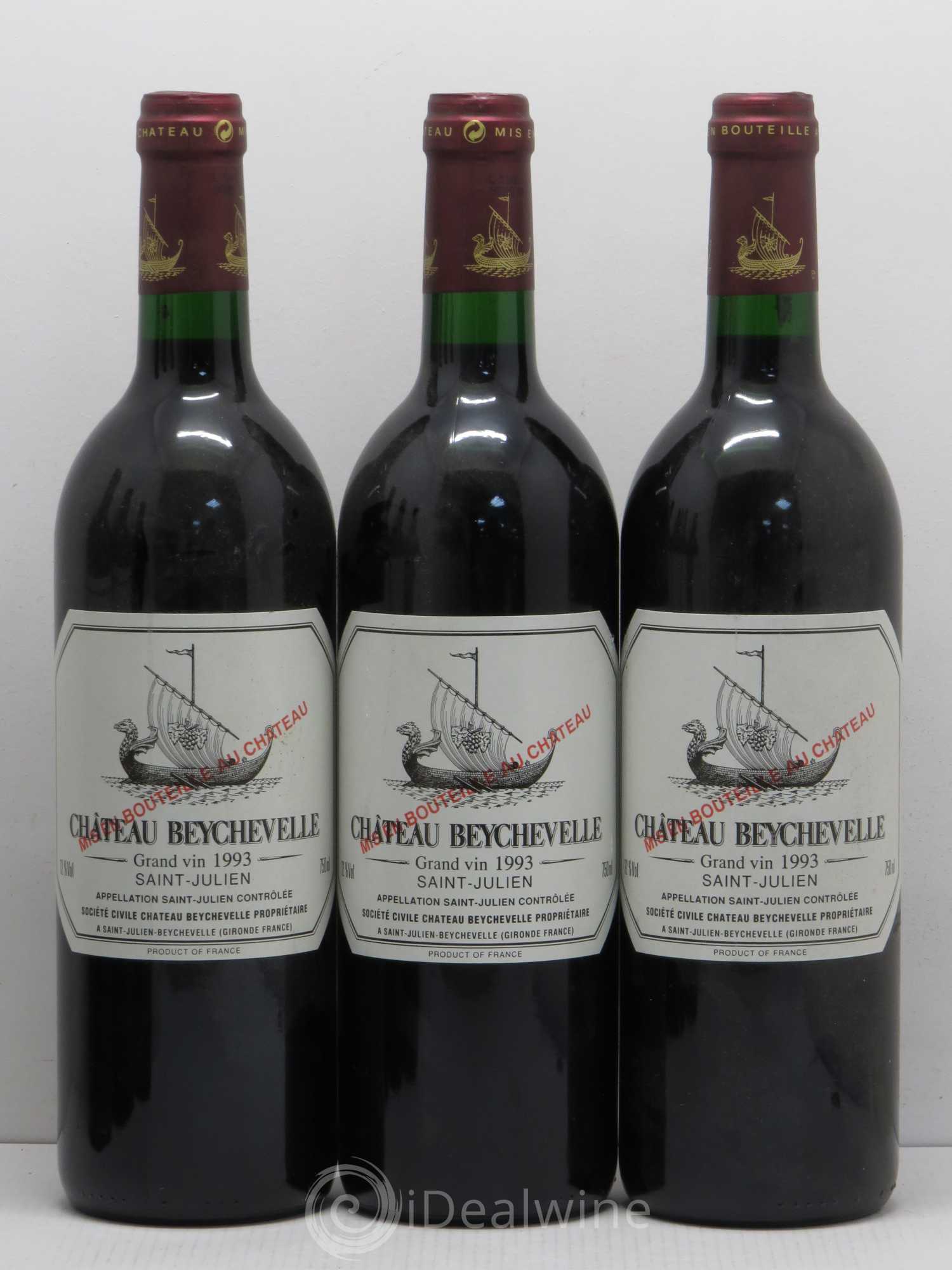 Château Beychevelle 4ème Grand Cru Classé 1993 - Lot de 6 bouteilles - 1