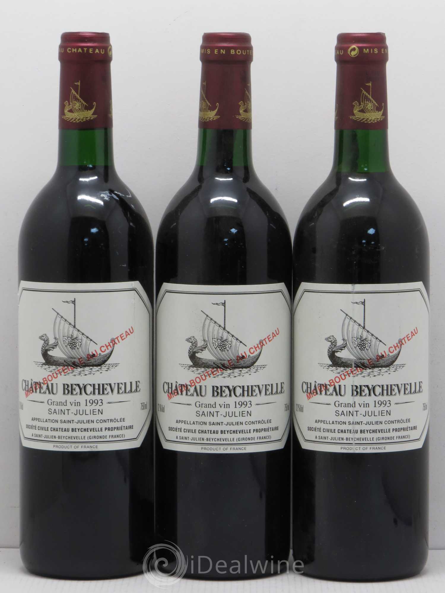 Château Beychevelle 4ème Grand Cru Classé 1993 - Lot de 6 bouteilles - 2
