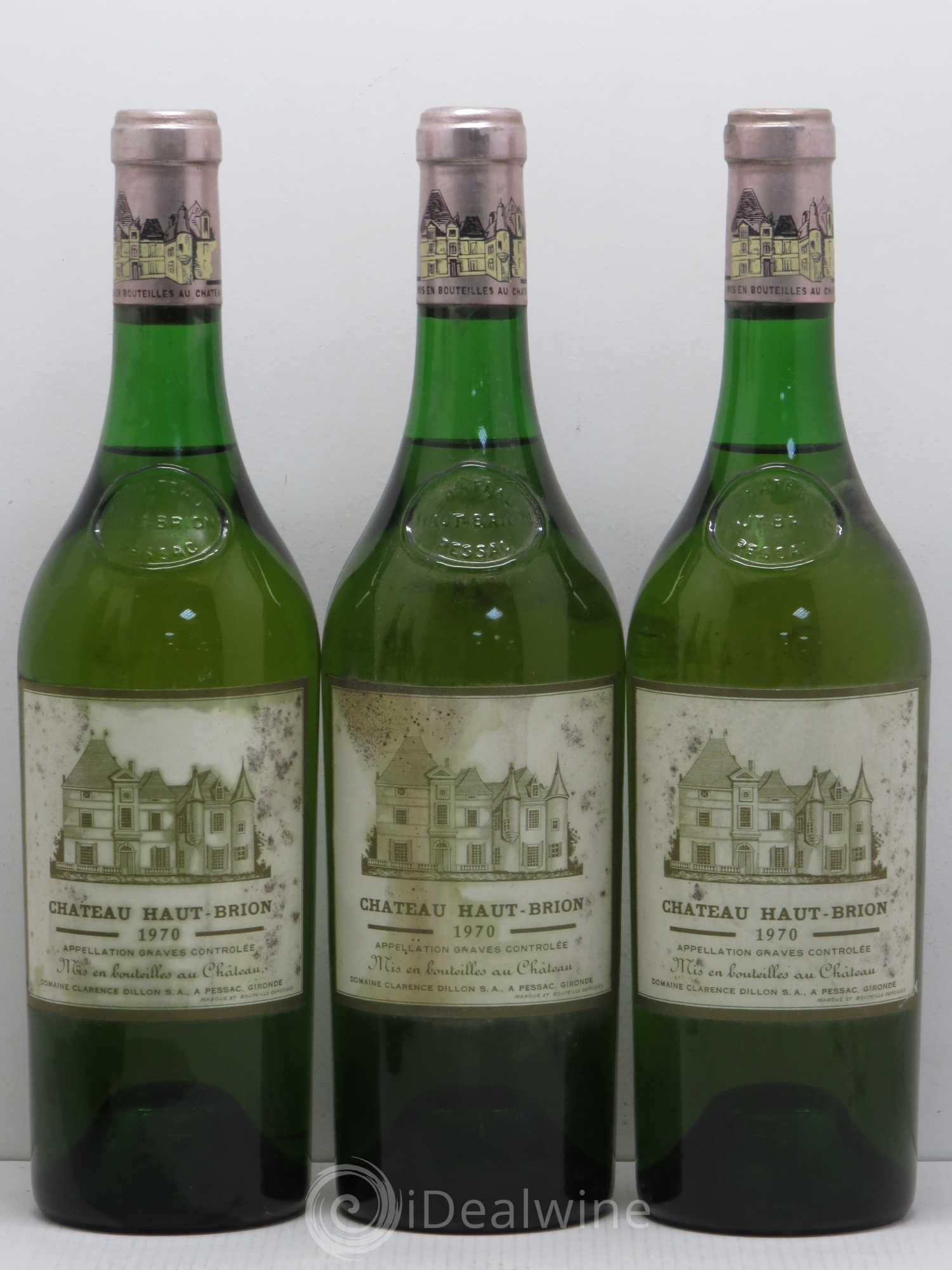 Château Haut Brion 1970 - Lot de 3 bouteilles - 0