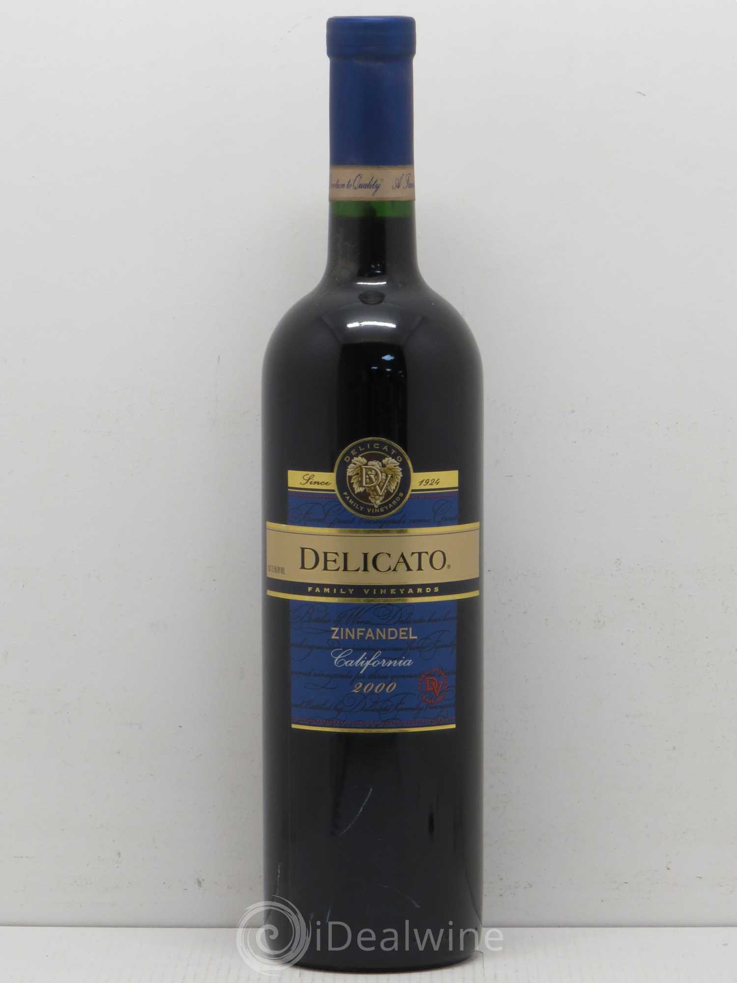 USA Zinfandel de Californie - Famile Delicato 2000 - Posten von 1 Flasche - 0