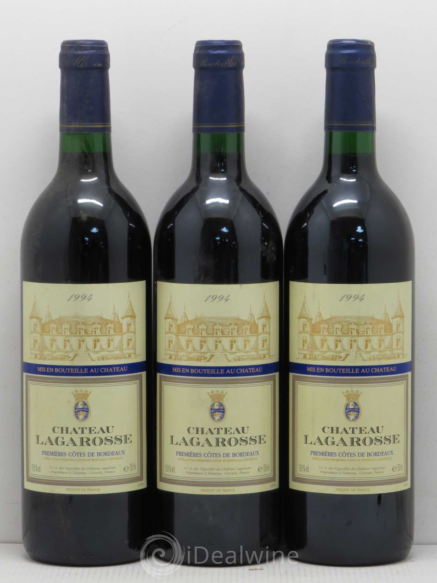Bordeaux Château Lagarosse 1ères côtes de Bordeaux 1994 - Lot de 6 bouteilles - 2