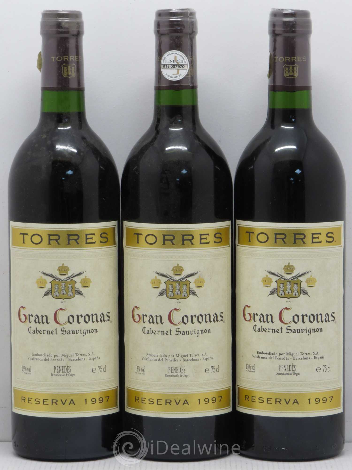 Penedes Gran Coronas Reserva Torres 1997 - Lot de 6 bouteilles - 2