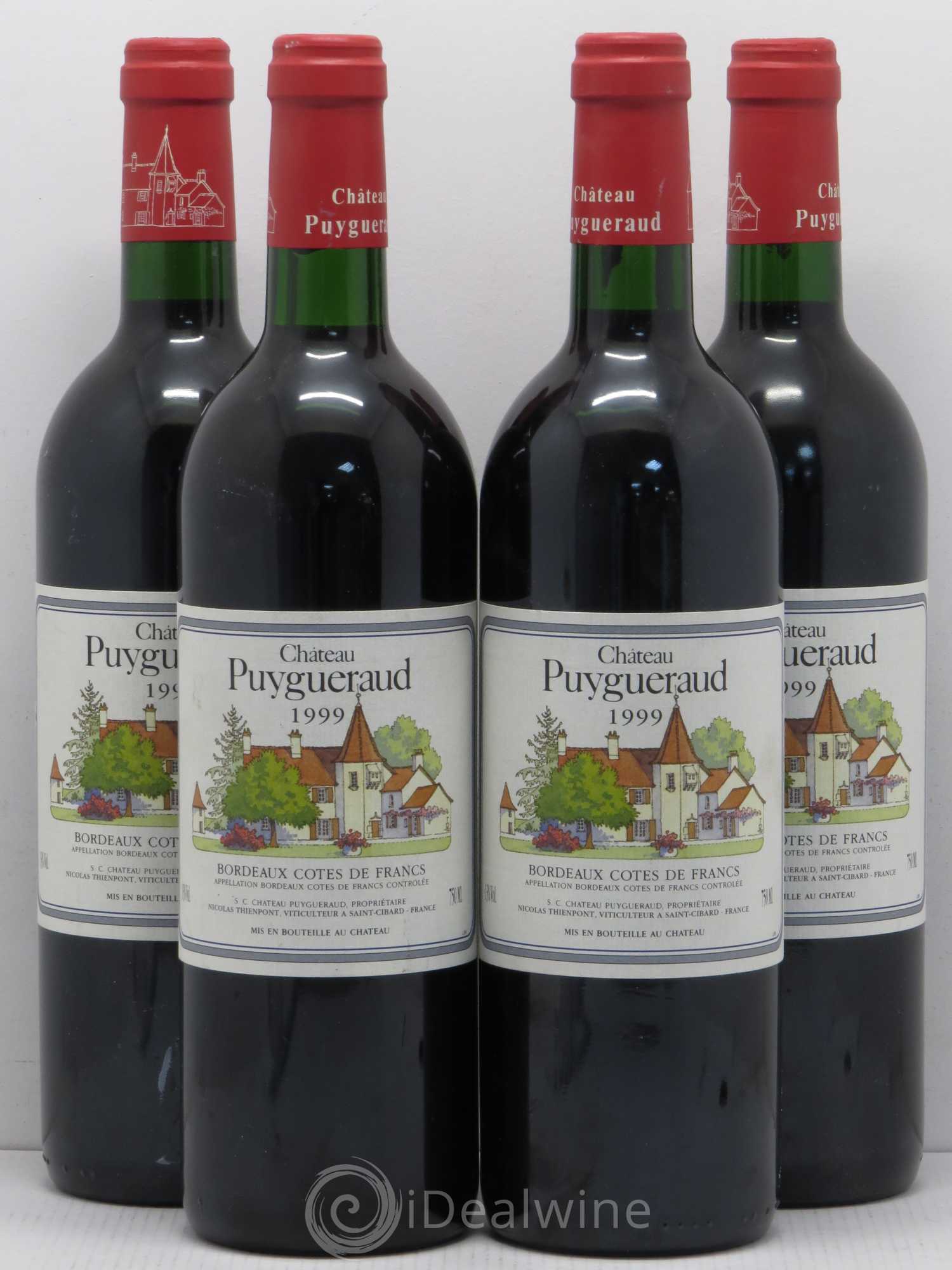 Château Puygueraud 1999 - Lot de 4 bouteilles - 0