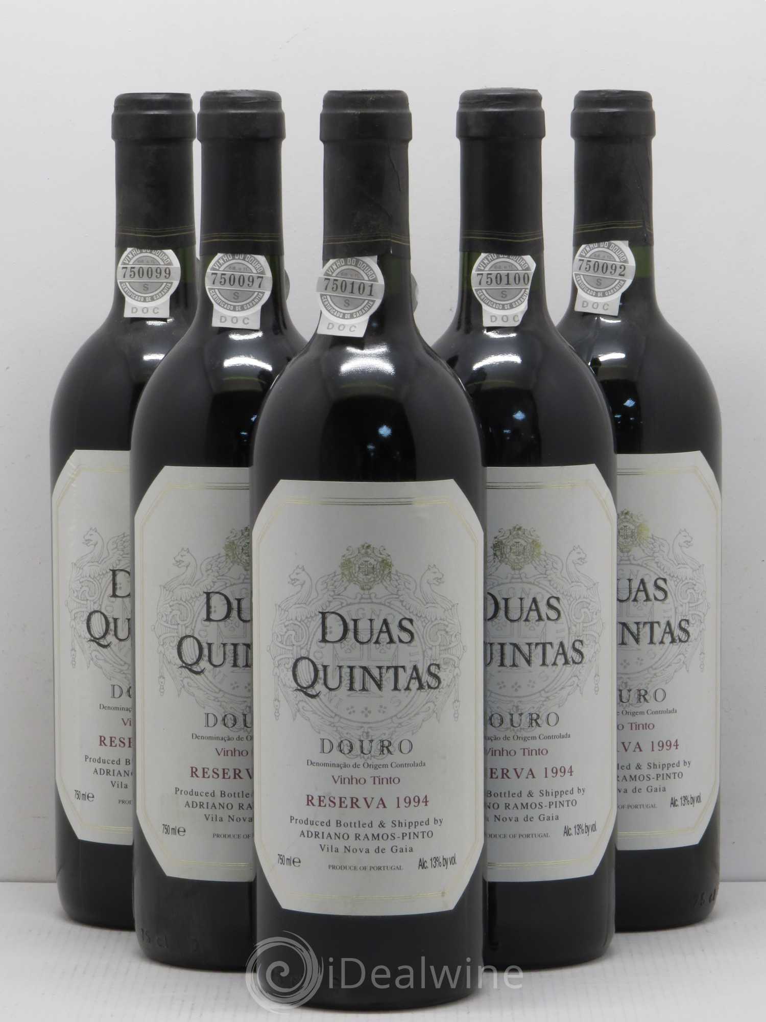 Portugal Duas Quintas Reserva Maison Ramos Pinto 1994 - Lot de 5 bouteilles - 0