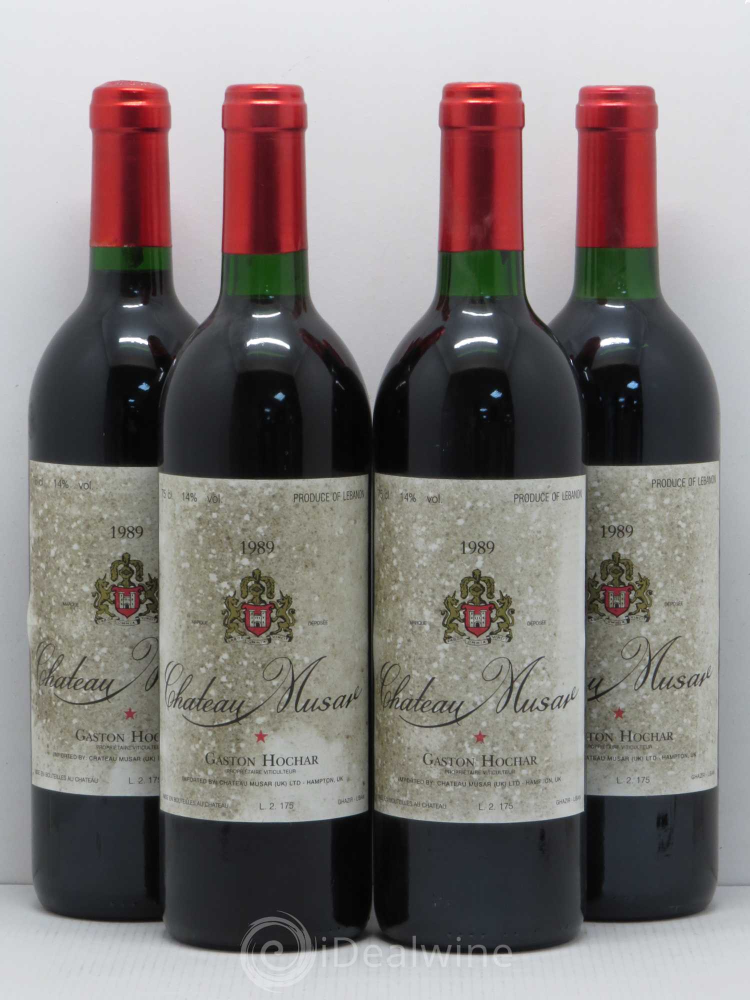 Château Musar Serge Hochar 1989 - Lot de 4 bouteilles - 0