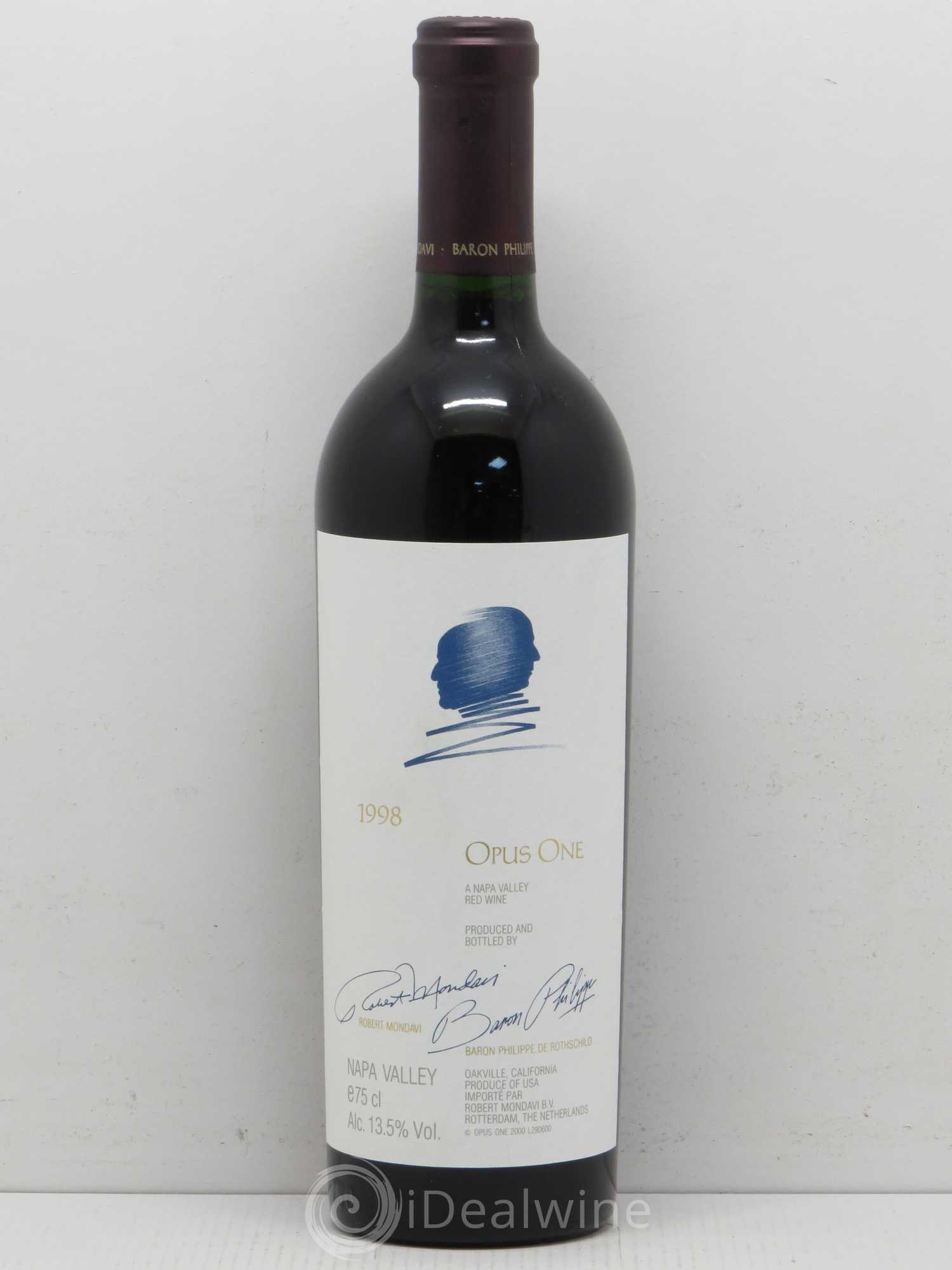 Napa Valley Opus One Robert Mondavi 1998 - Lot de 1 bouteille - 0