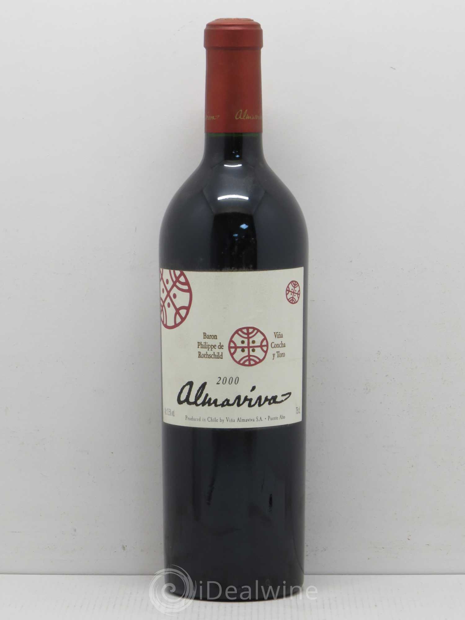 Chili Almaviva Baron P. de Rothschild Concha y Toro 2000 - Lot de 1 bouteille - 0