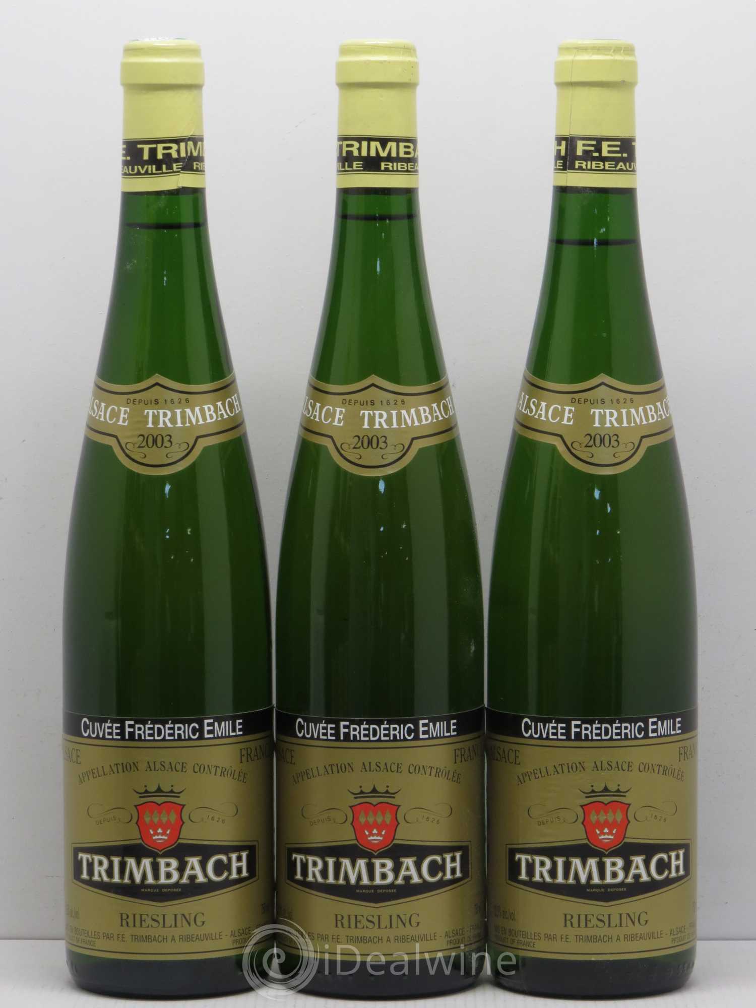 Alsace Riesling Cuvée Frédéric Emile Trimbach (Domaine) 2003 - Lot de 6 bouteilles - 1