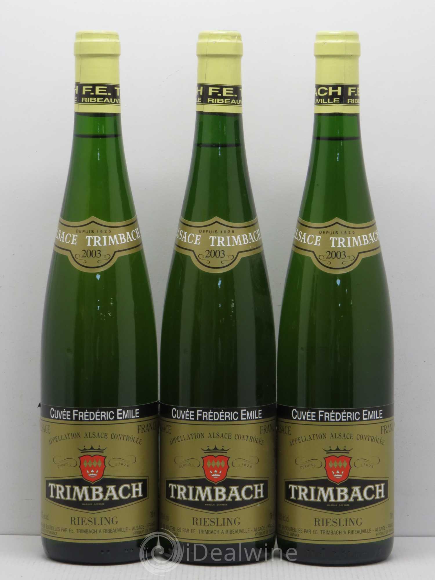 Alsace Riesling Cuvée Frédéric Emile Trimbach (Domaine) 2003 - Lot de 5 bouteilles - 1