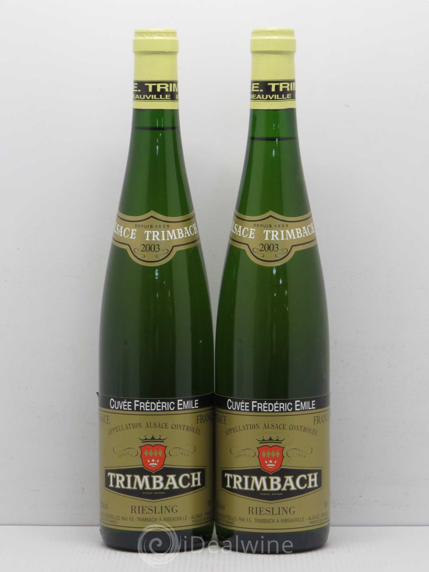 Alsace Riesling Cuvée Frédéric Emile Trimbach (Domaine) 2003 - Lot de 5 bouteilles - 2