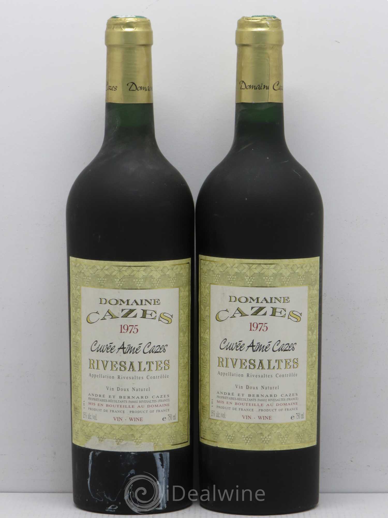 Rivesaltes Cuvée Aimée Cazes 1975 - Posten von 2 Flaschen - 0