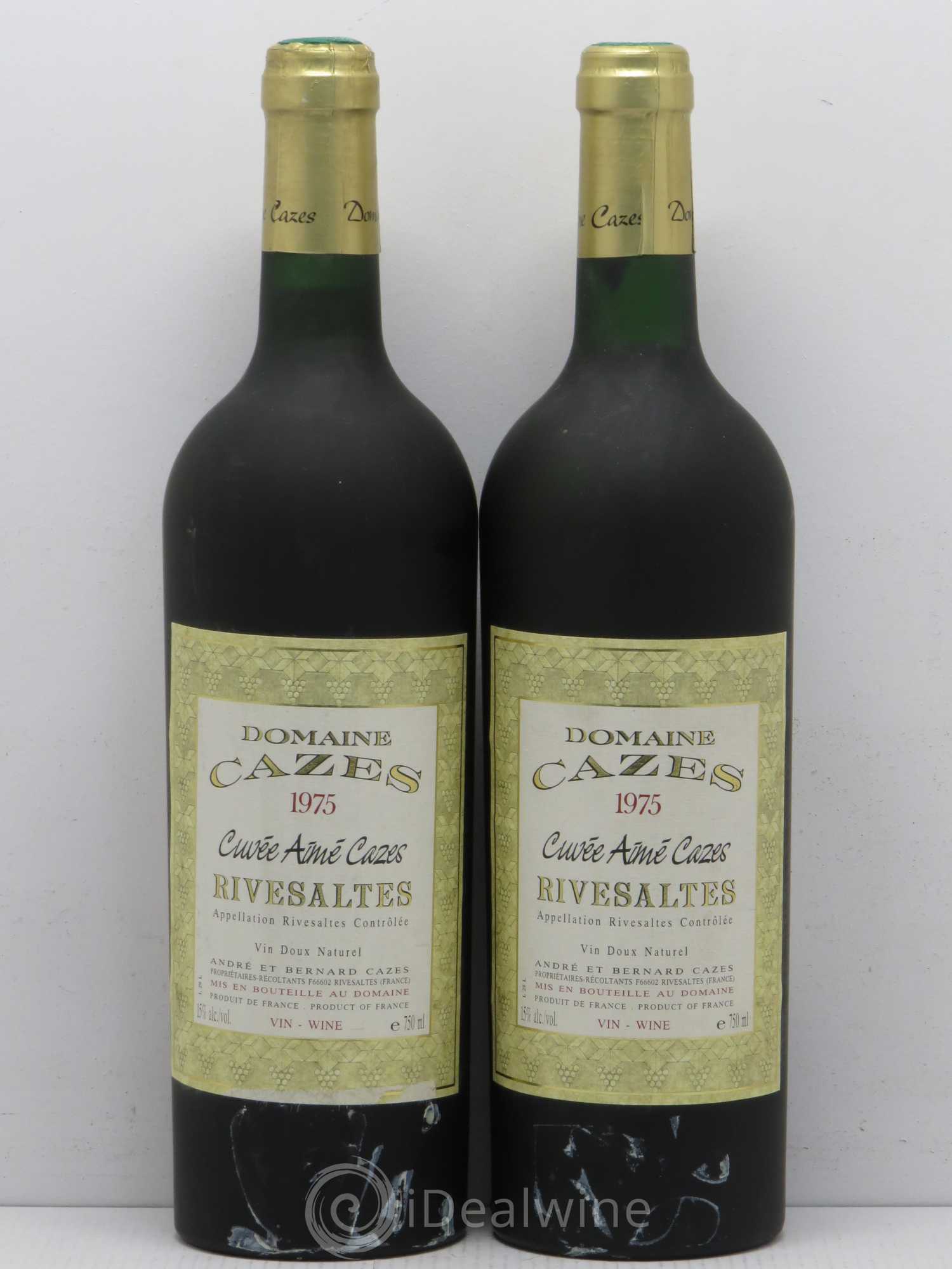 Rivesaltes Cuvée Aimée Cazes 1975 - Posten von 2 Flaschen - 0