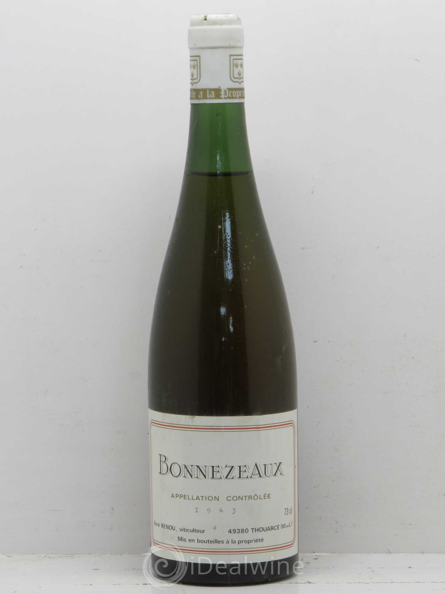 Bonnezeaux René Renou 1943 - Lot de 1 bouteille - 0