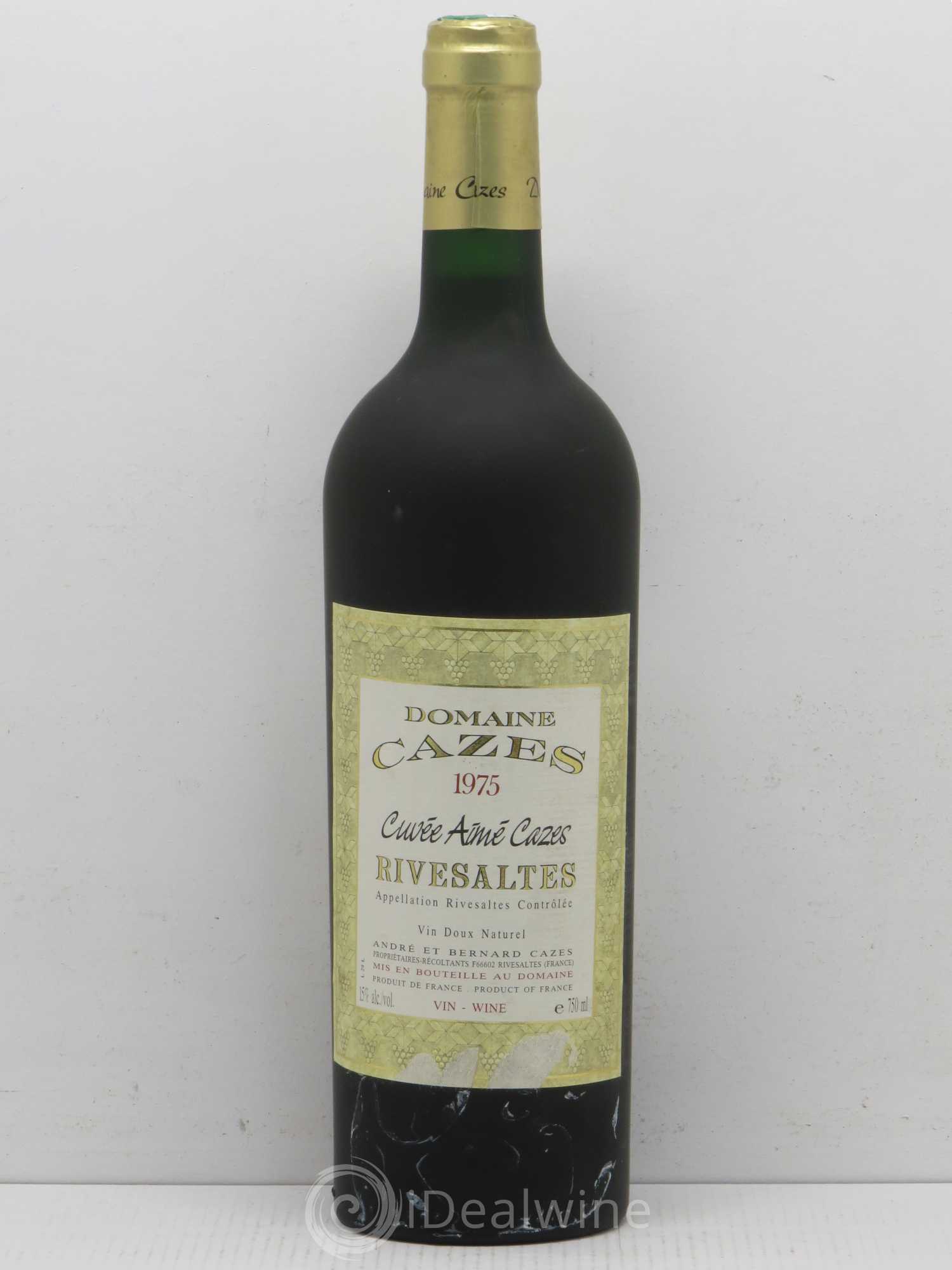 Rivesaltes Cuvée Aimée Cazes 1975 - Posten von 1 Flasche - 0