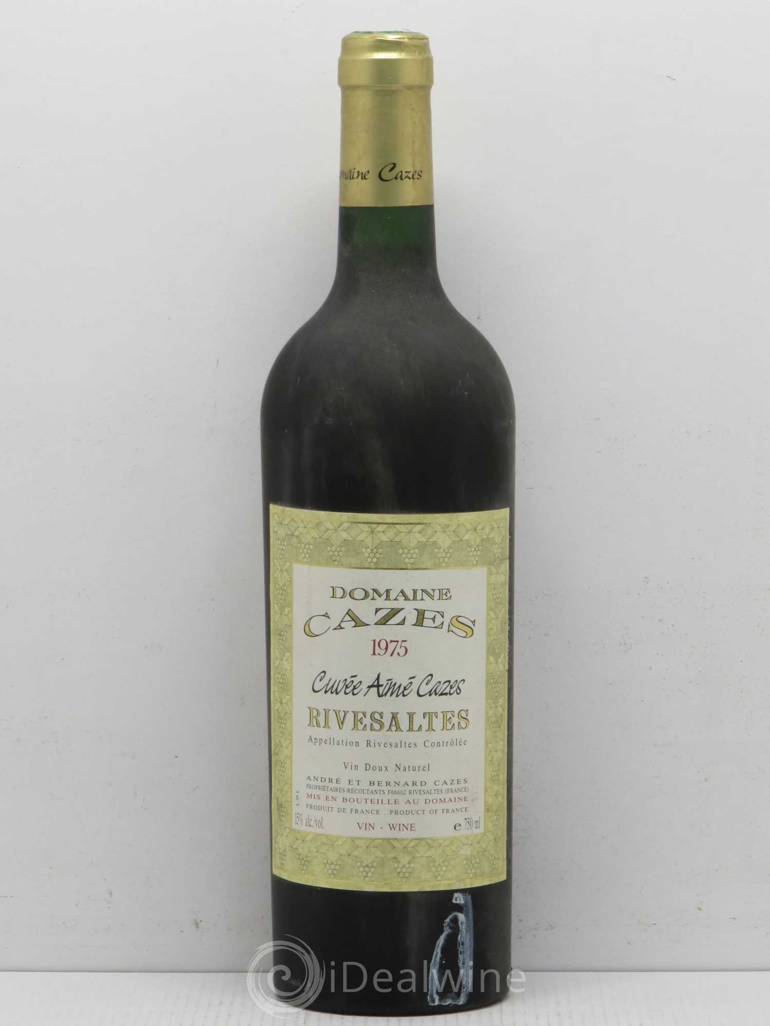 Rivesaltes Cuvée Aimée Cazes 1975 - Posten von 1 Flasche - 0