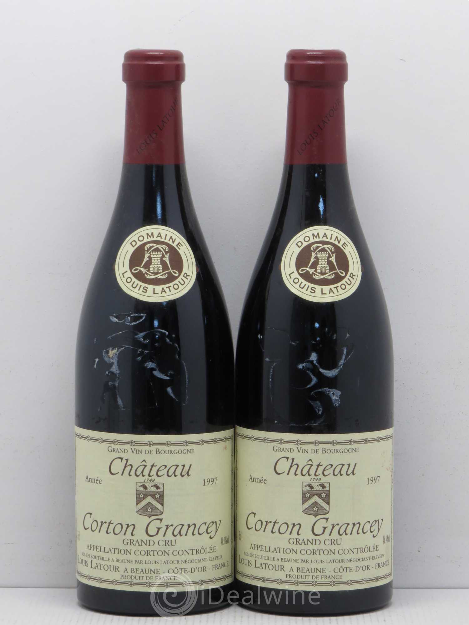 Corton Grand Cru Château Corton Grancey Louis Latour 1997 - Lot de 2 bouteilles - 0