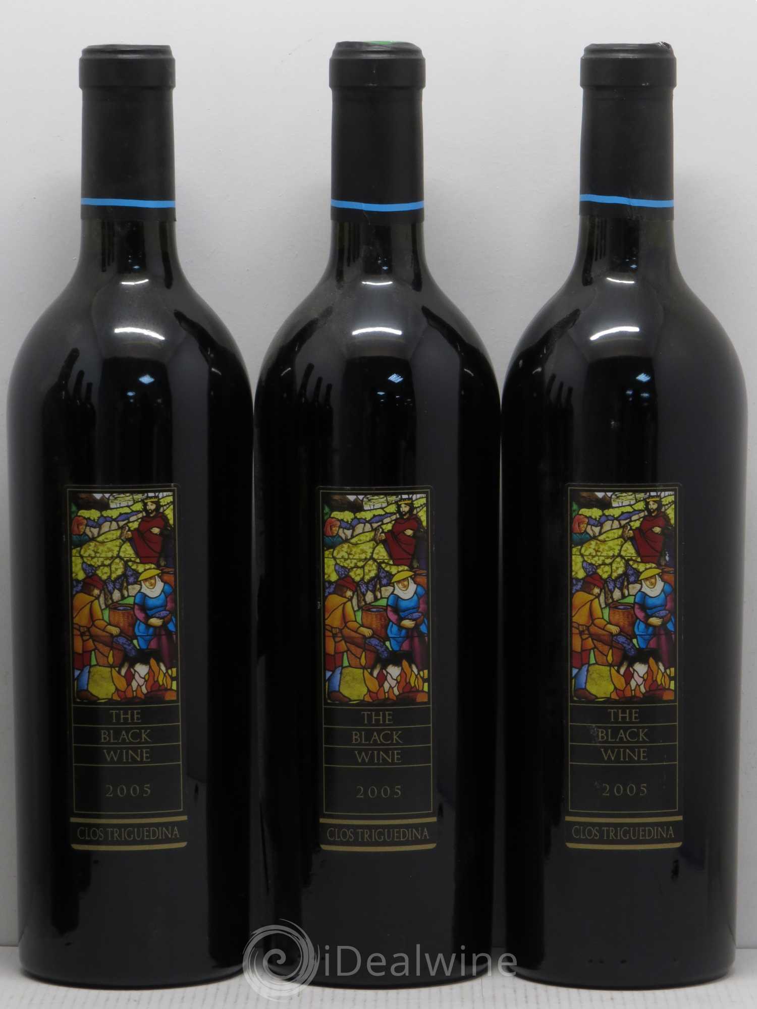 Cahors Clos Triguedina New Black Wine Jean-Luc Baldès 2005 - Lot de 6 bouteilles - 1