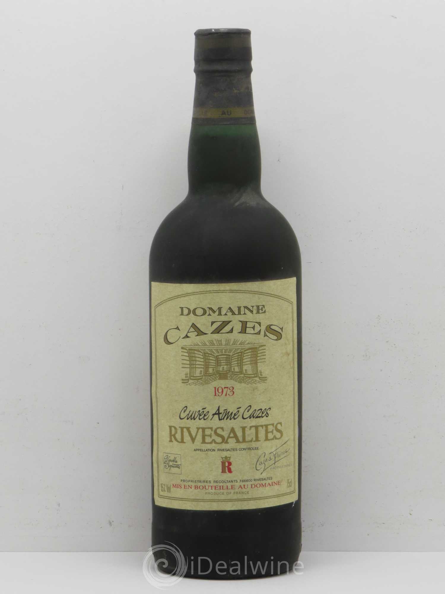 Rivesaltes Cuvée Aimée Cazes 1973 - Posten von 1 Flasche - 0