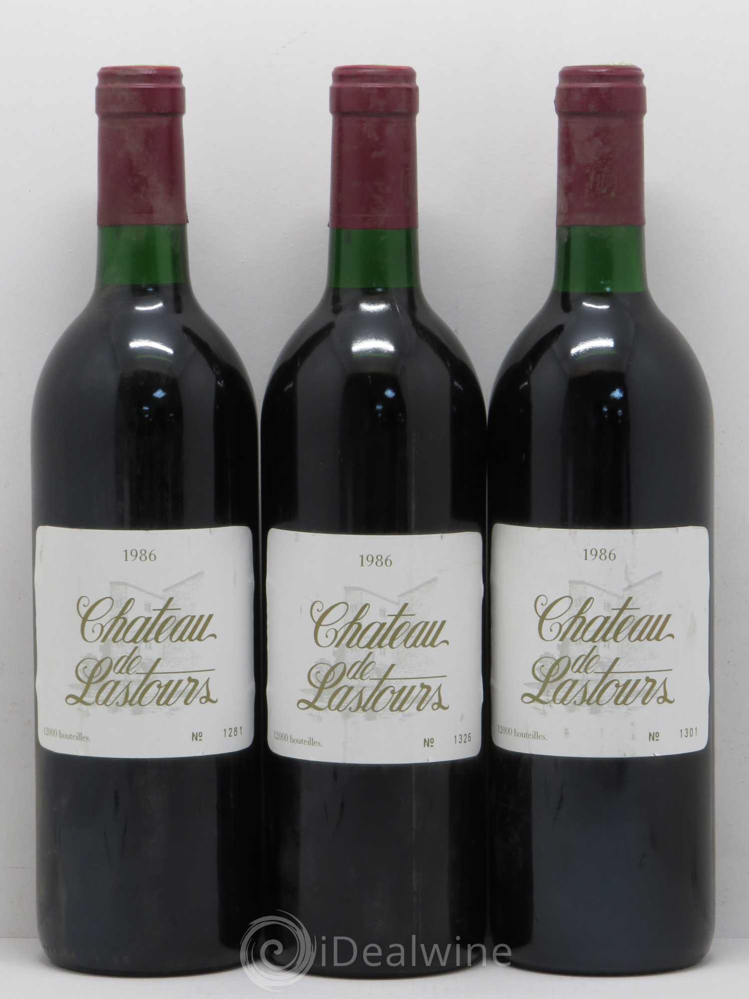 Corbières Château De Lastours 1986 - Posten von 3 Flaschen - 0