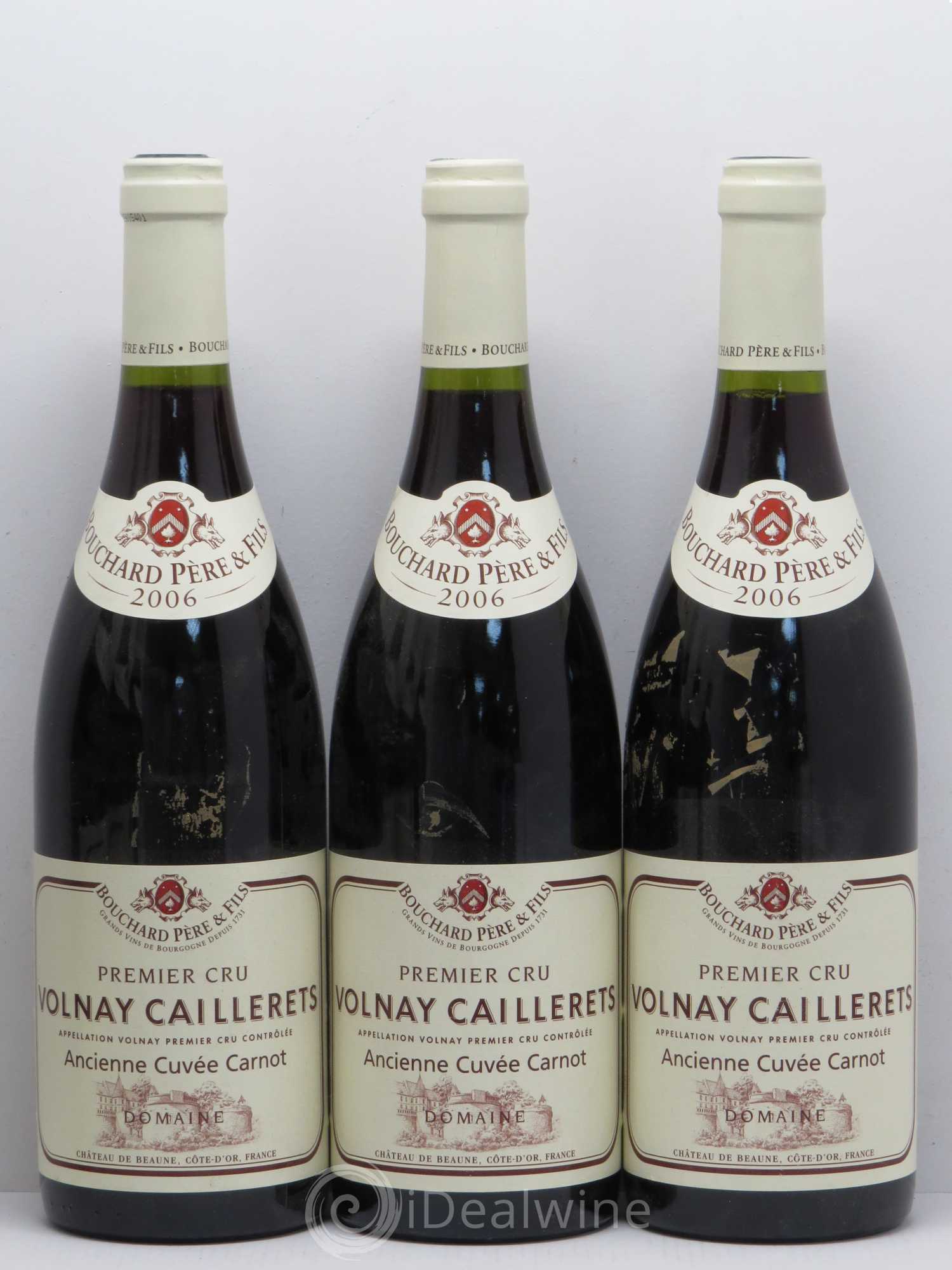 Volnay 1er Cru Caillerets - Ancienne Cuvée Carnot Bouchard Père & Fils 2006 - Lot de 6 bouteilles - 1