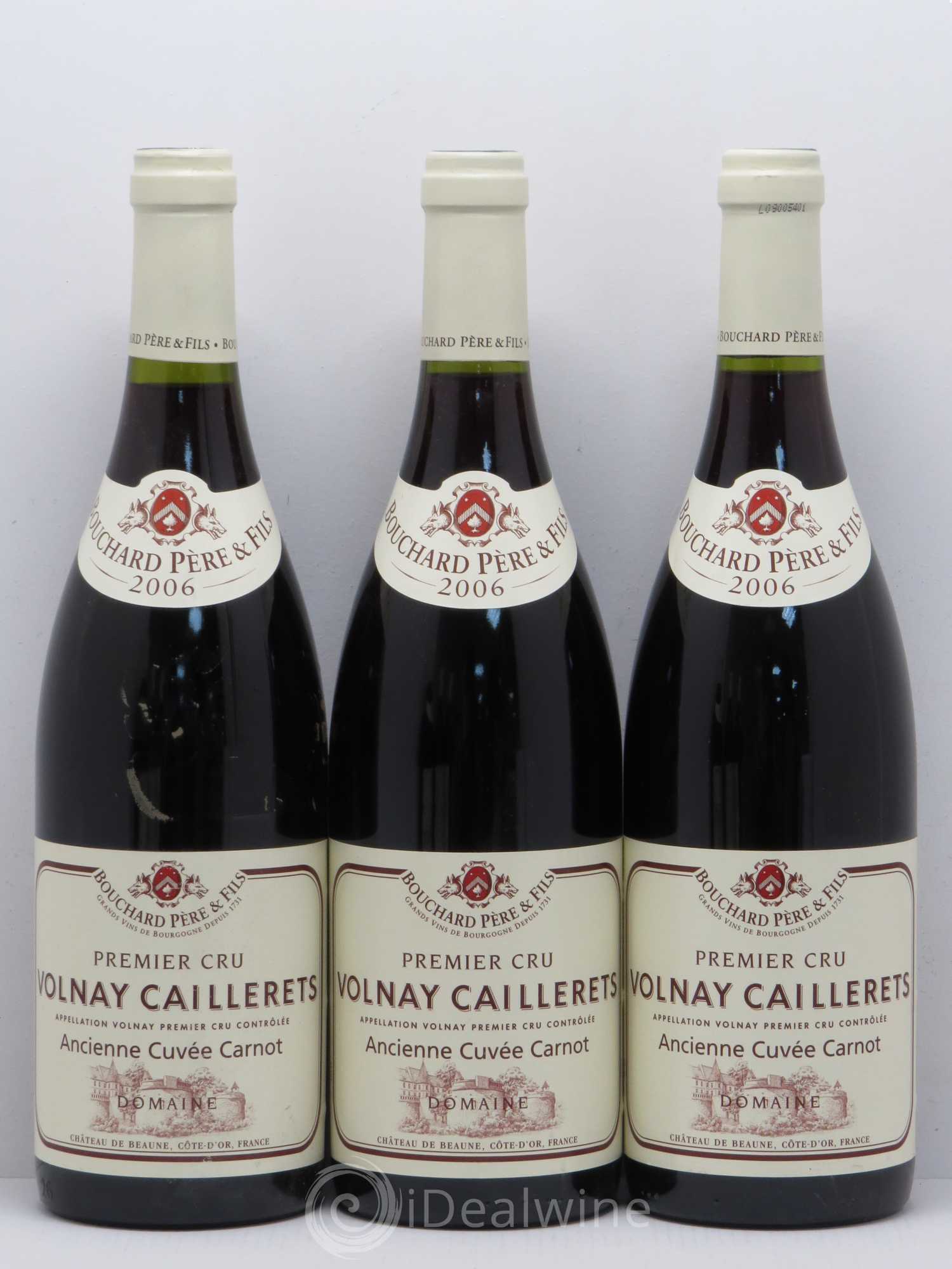 Volnay 1er Cru Caillerets - Ancienne Cuvée Carnot Bouchard Père & Fils 2006 - Lot de 6 bouteilles - 1