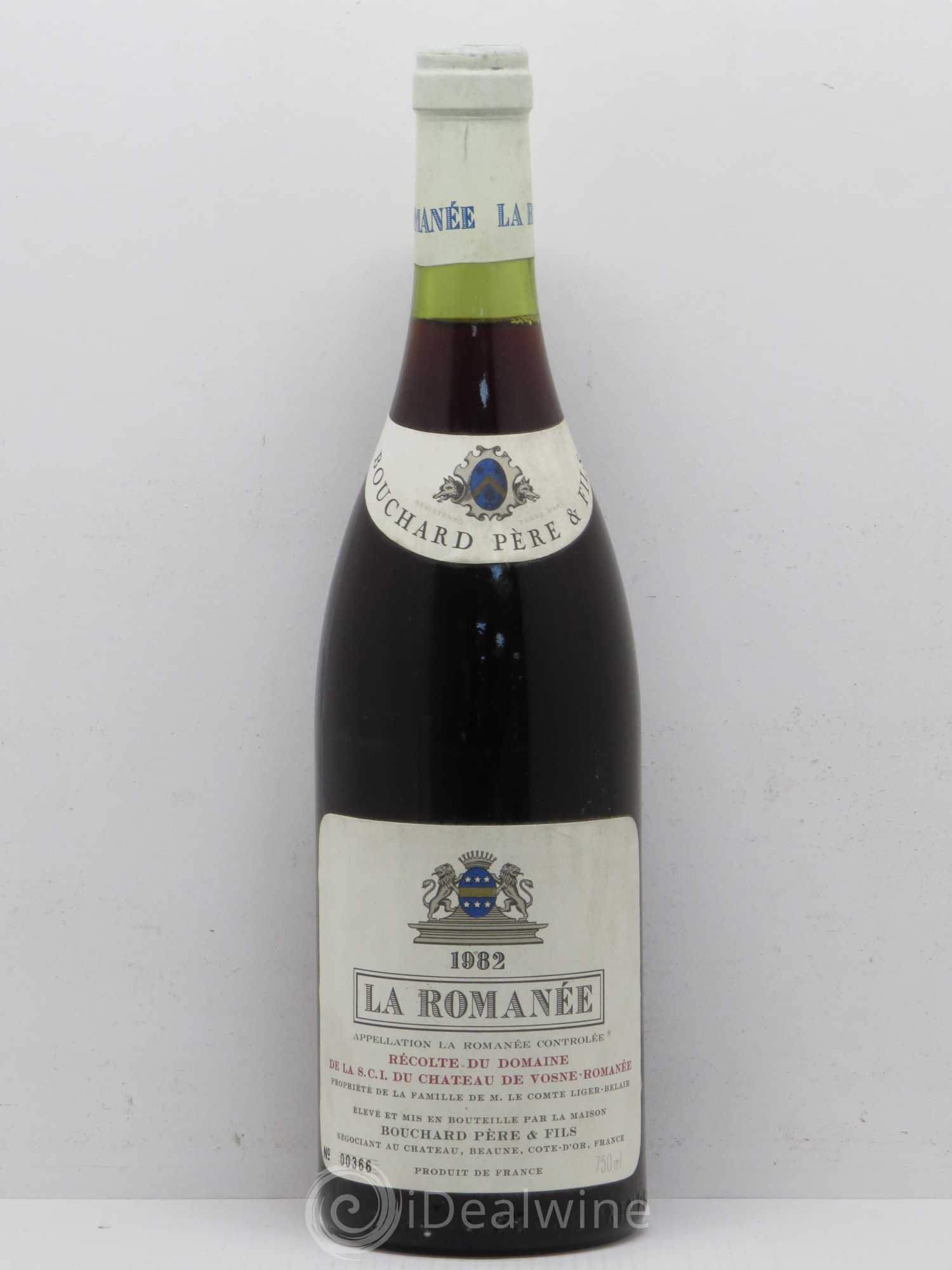 La Romanée Grand Cru Comte Liger-Belair (Domaine du) Bouchard Pere Et Fils 1982 - Lot de 1 bouteille - 0
