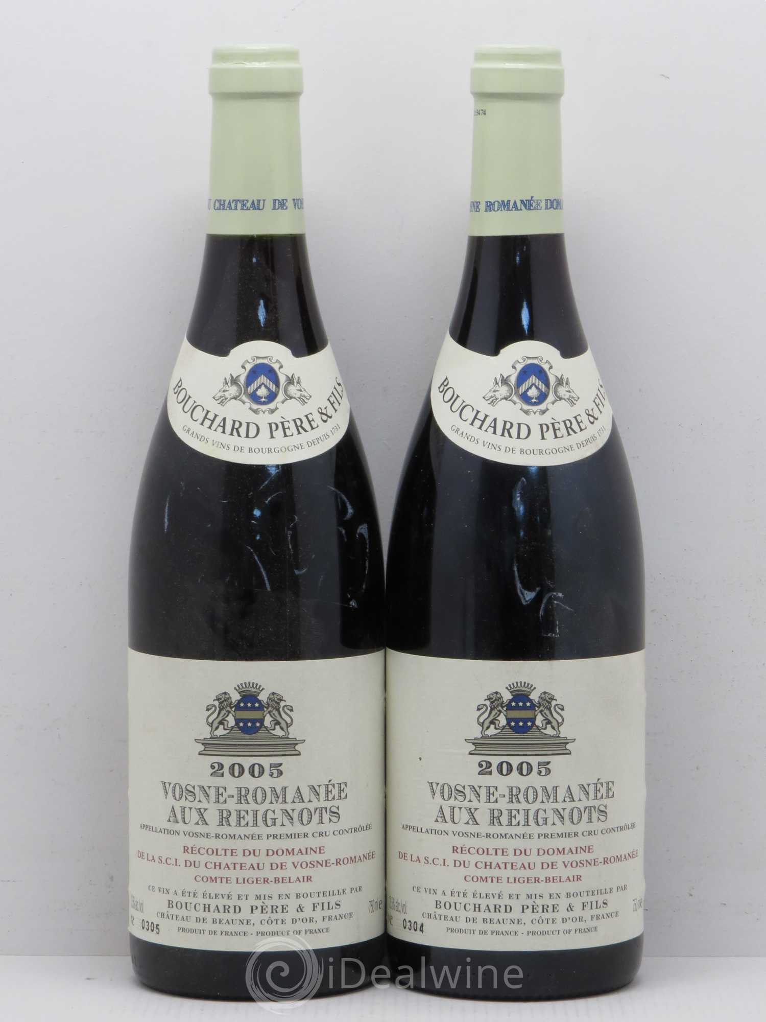 Vosne-Romanée 1er Cru Aux Reignots Ch. de Vosne-Romanée Comte Liger-Belair (Domaine du) 2005 - Lot de 2 bouteilles - 0