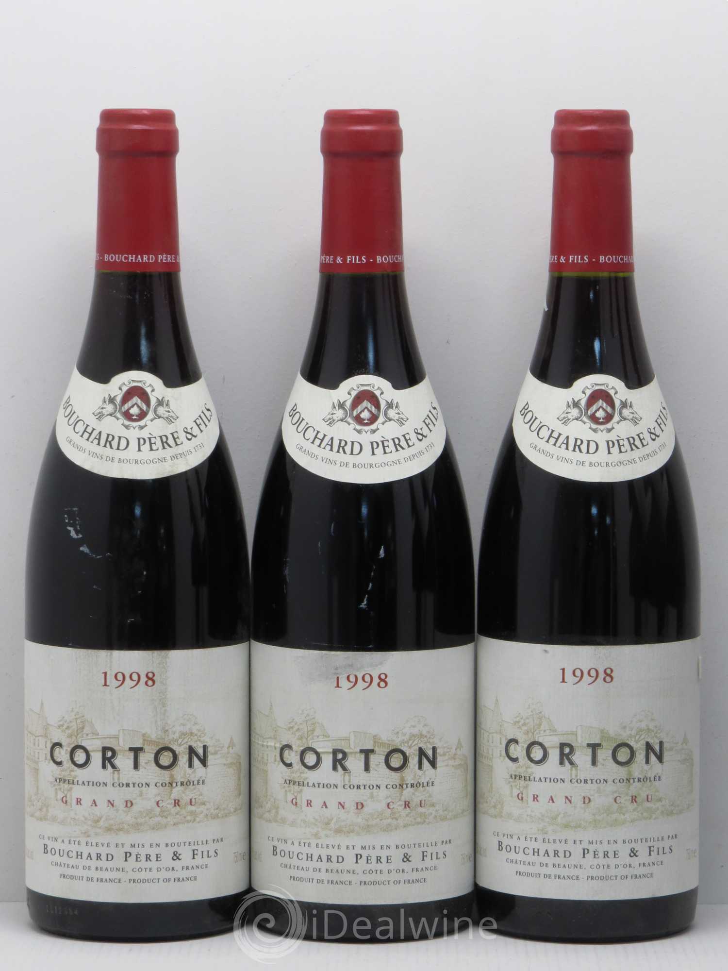 Corton Grand Cru Le Corton Bouchard Père & Fils 1998 - Lot de 6 bouteilles - 1