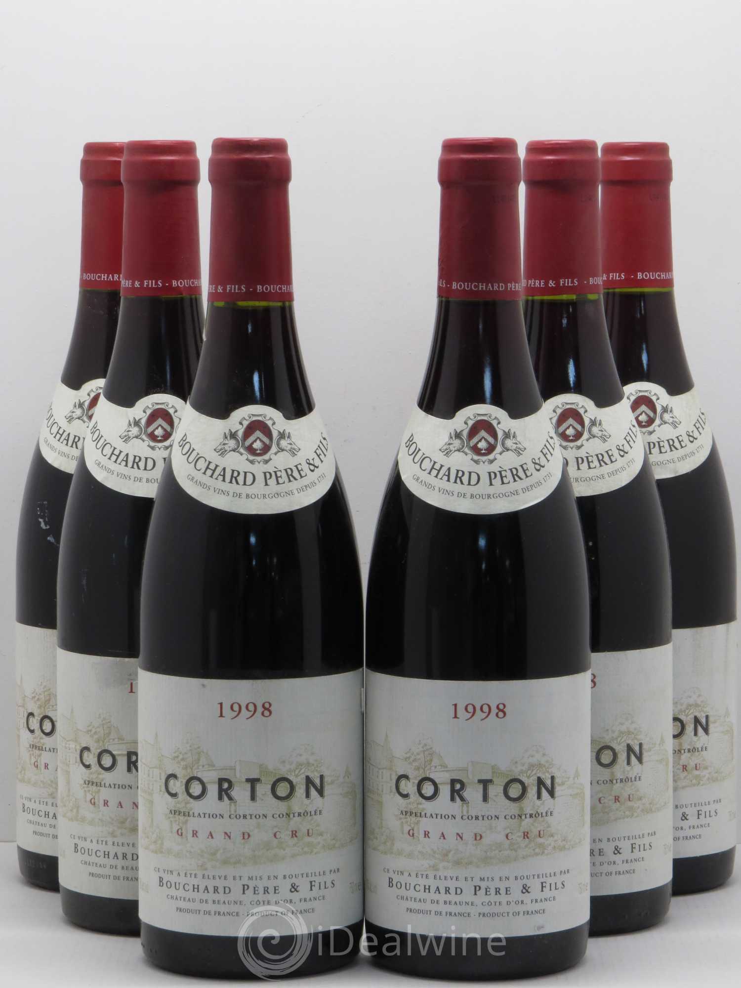Corton Grand Cru Le Corton Bouchard Père & Fils 1998 - Lot de 6 bouteilles - 0