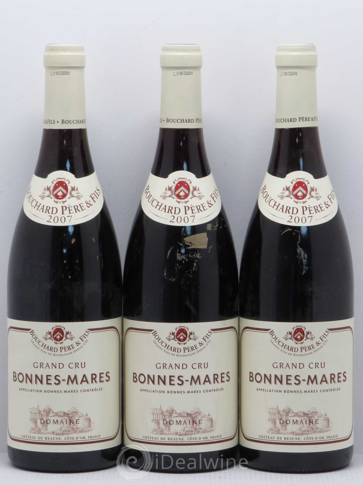 Bonnes-Mares Grand Cru Bouchard Père & Fils 2007 - Lot de 3 bouteilles - 0
