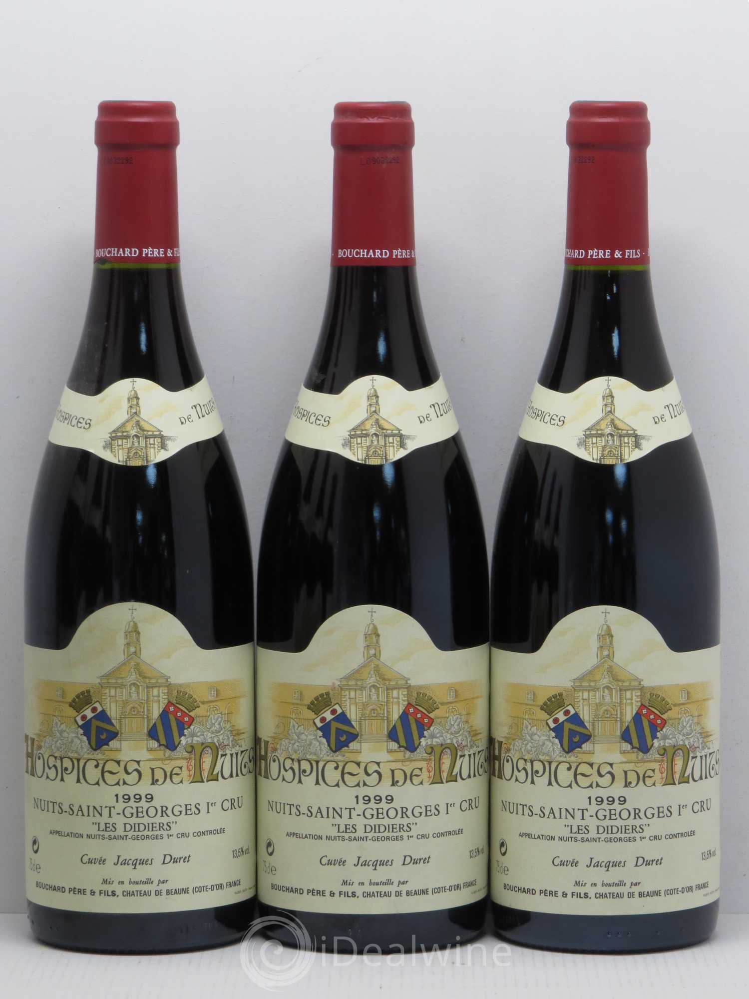 Nuits-Saint-Georges 1er Cru Hospices de Nuits Les Didiers cuvée Jacques Duret 1999 - Lot of 6 bottles - 1