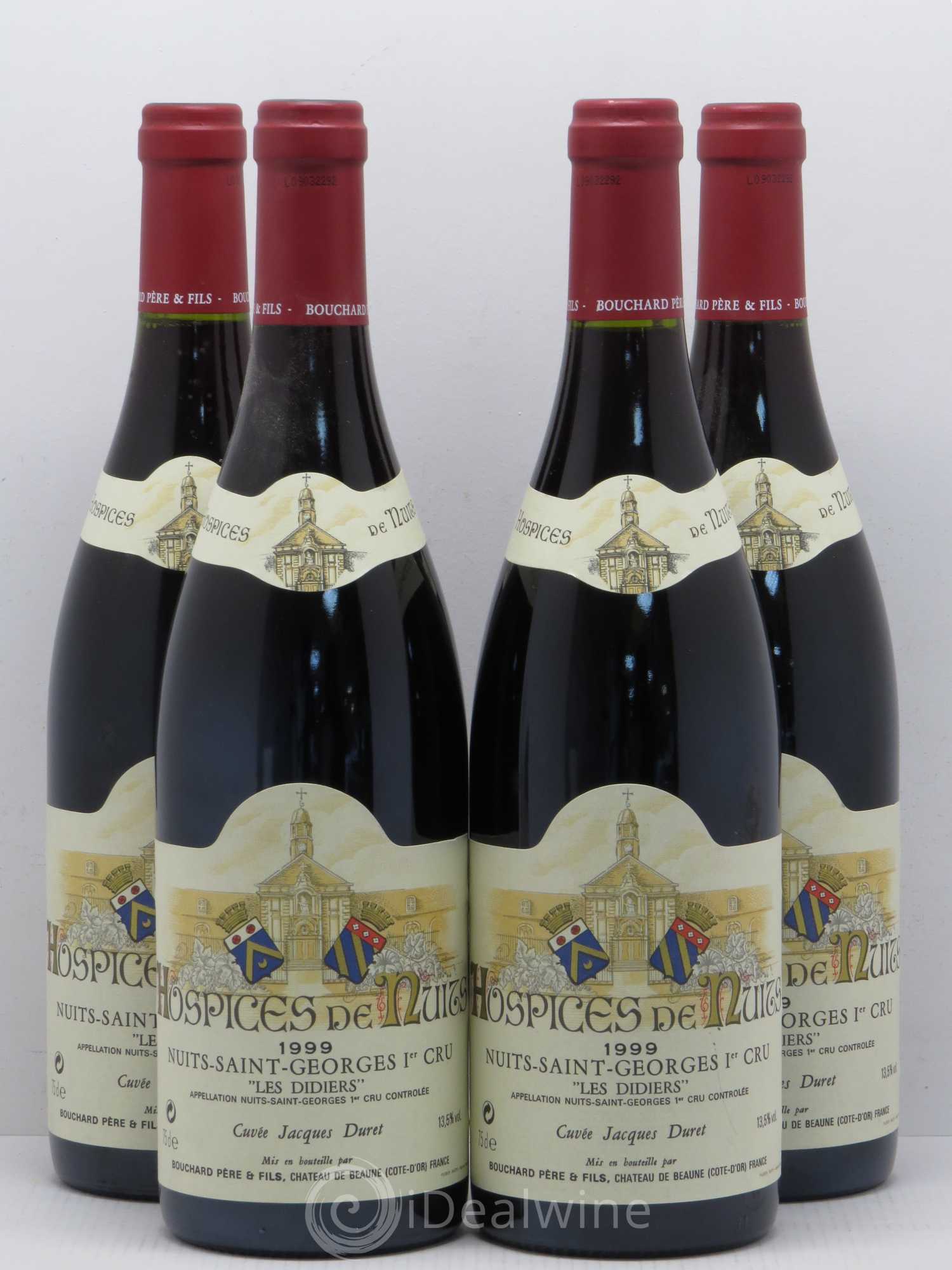 Nuits-Saint-Georges 1er Cru Hospices de Nuits Les Didiers cuvée Jacques Duret 1999 - Posten von 4 Flaschen - 0