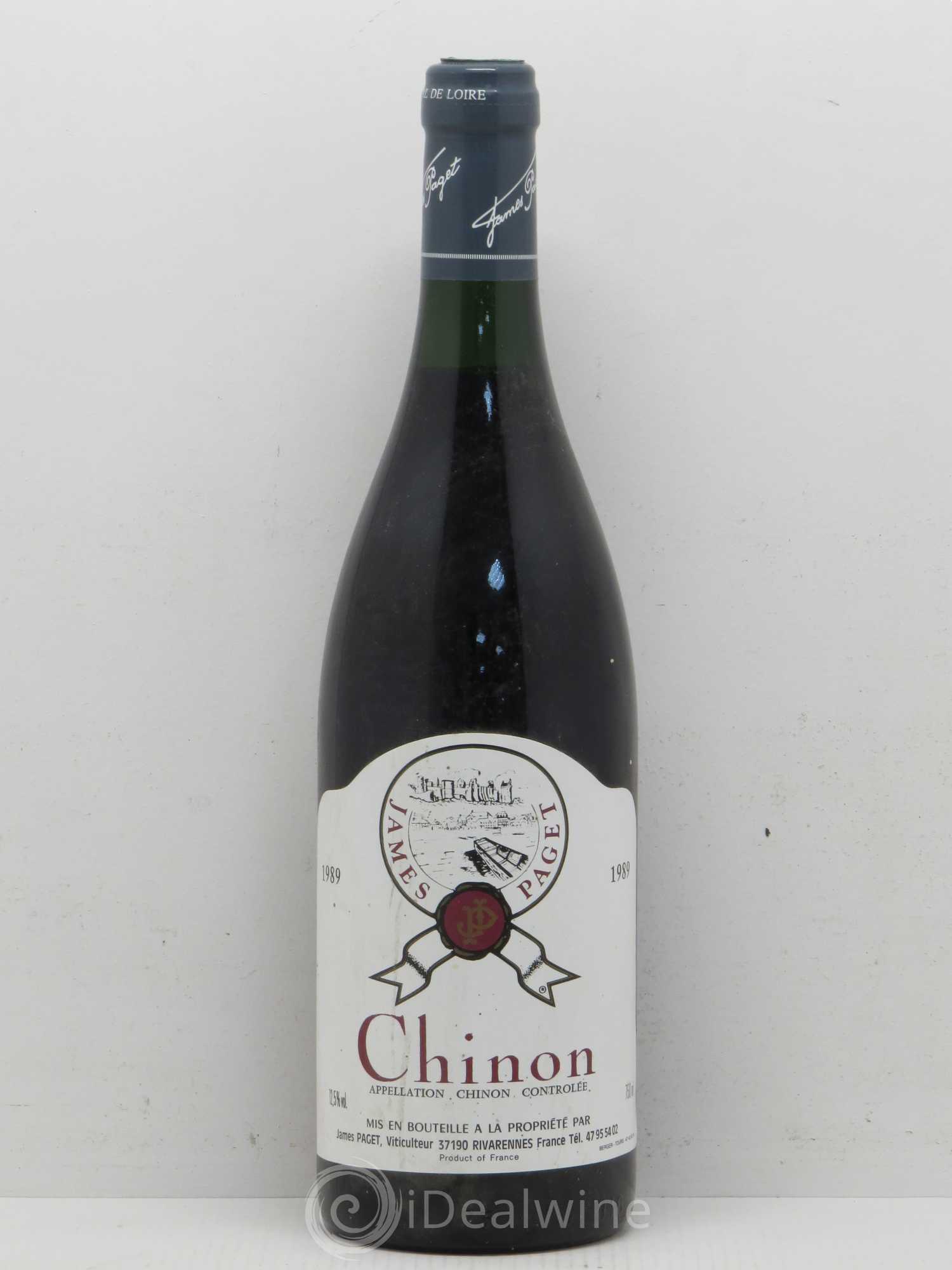 Chinon James Paget 1989 - Lot de 1 bouteille - 0