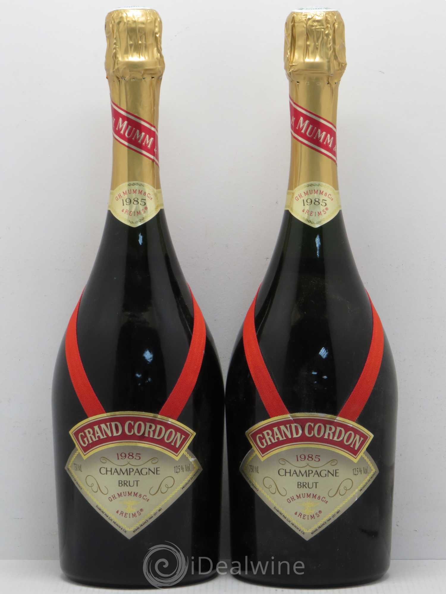 Grand Cordon Mumm 1985 - Lot de 2 bouteilles - 0