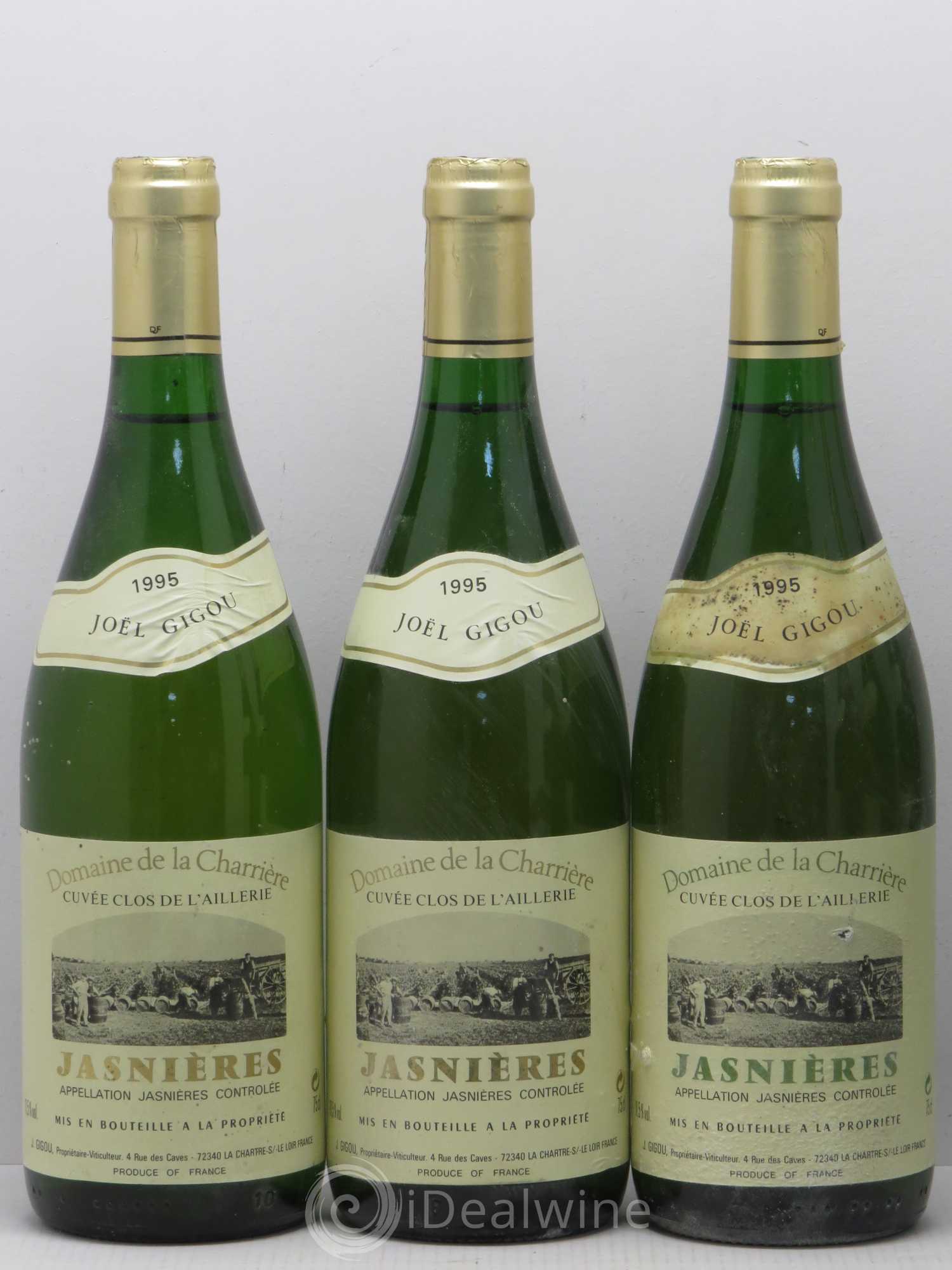 Jasnières Cuvee Clos St Jacques Vieilles Vignes J. Gigou 1995 - Posten von 6 Flaschen - 1
