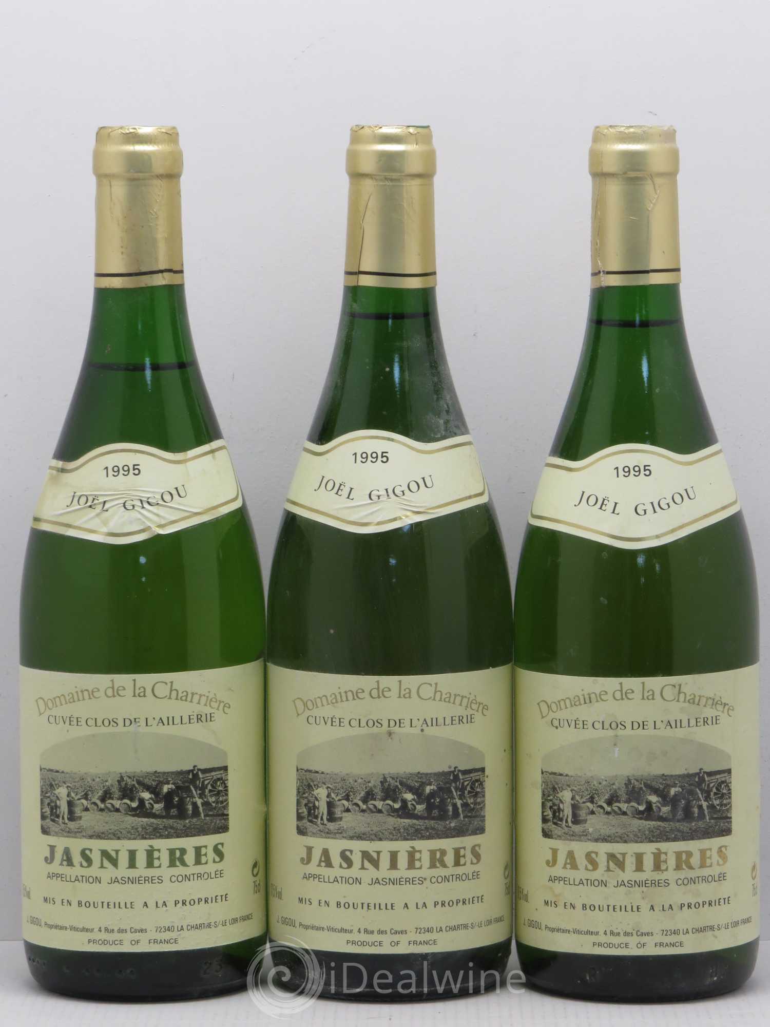 Jasnières Cuvee Clos St Jacques Vieilles Vignes J. Gigou 1995 - Posten von 6 Flaschen - 2