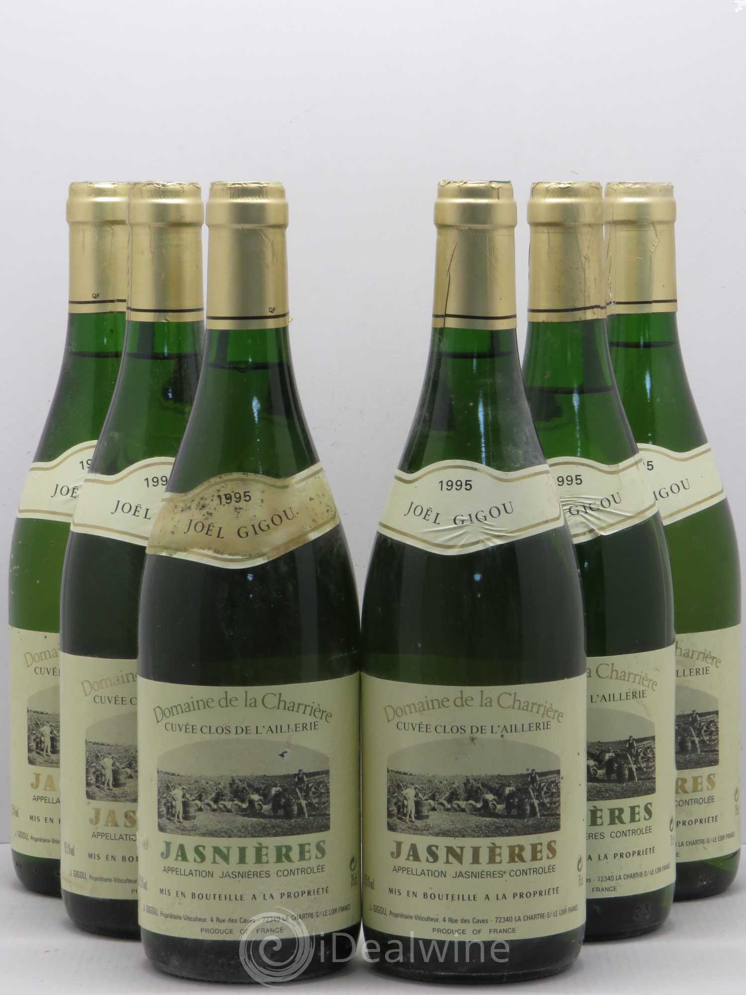 Jasnières Cuvee Clos St Jacques Vieilles Vignes J. Gigou 1995 - Posten von 6 Flaschen - 0