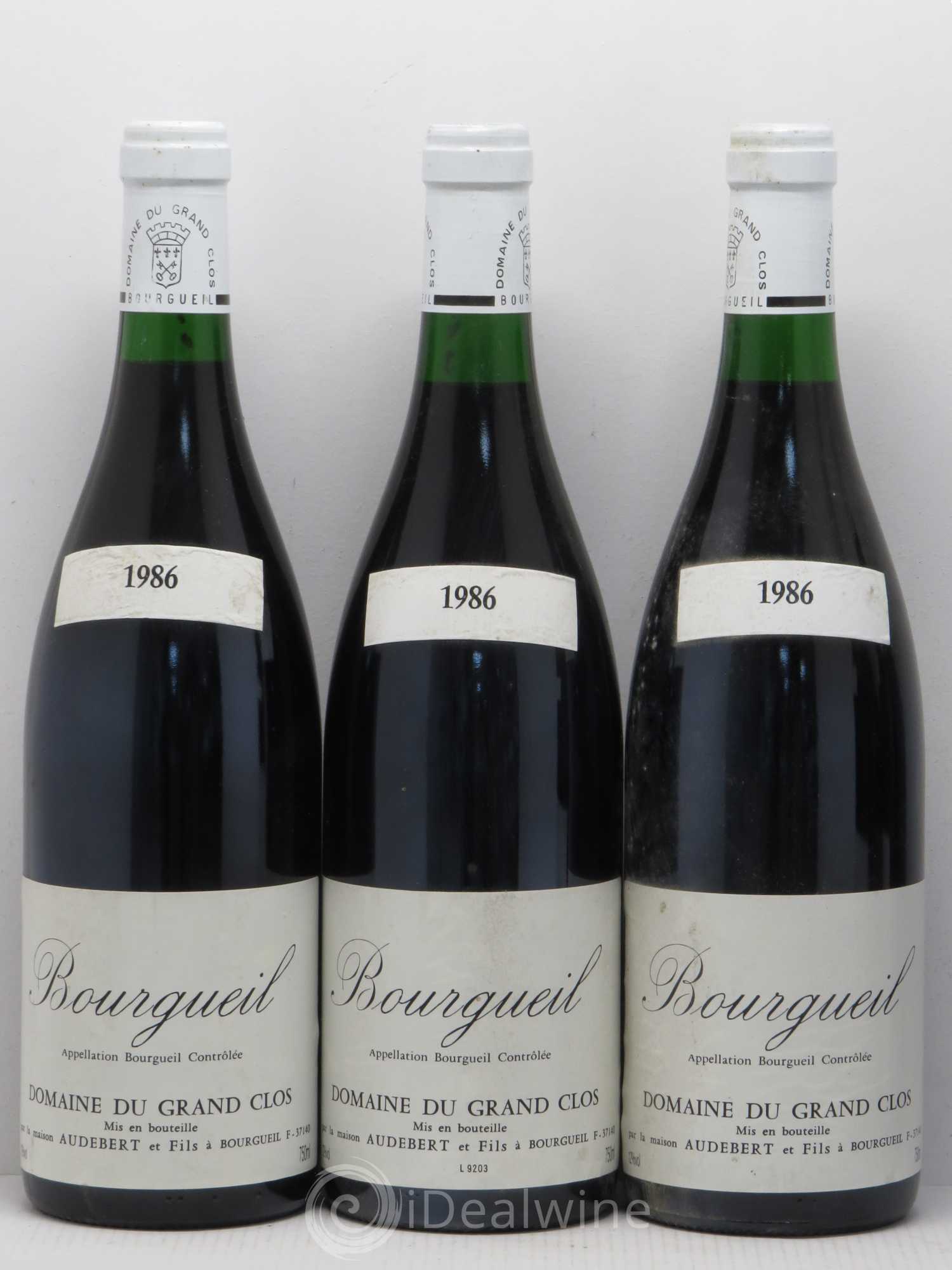 Bourgueil Domaine Des Grands Clos 1986 - Posten von 5 Flaschen - 1