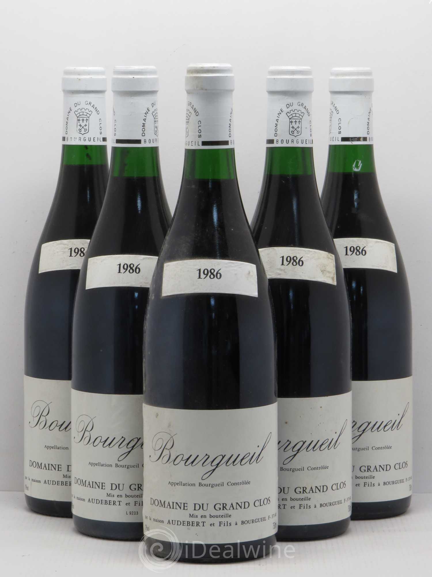 Bourgueil Domaine Des Grands Clos 1986 - Posten von 5 Flaschen - 0