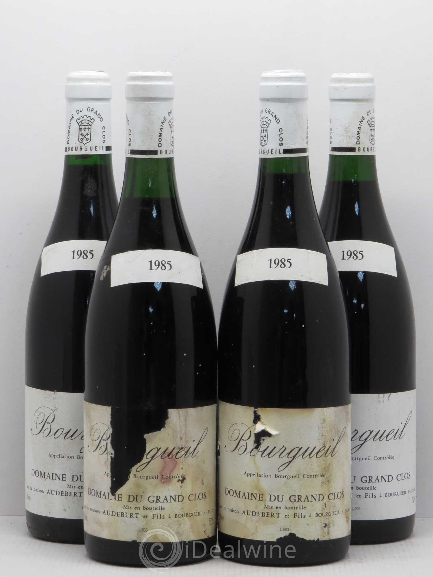 Bourgueil Domaine du Grand Clos Audebert 1985 - Posten von 4 Flaschen - 0